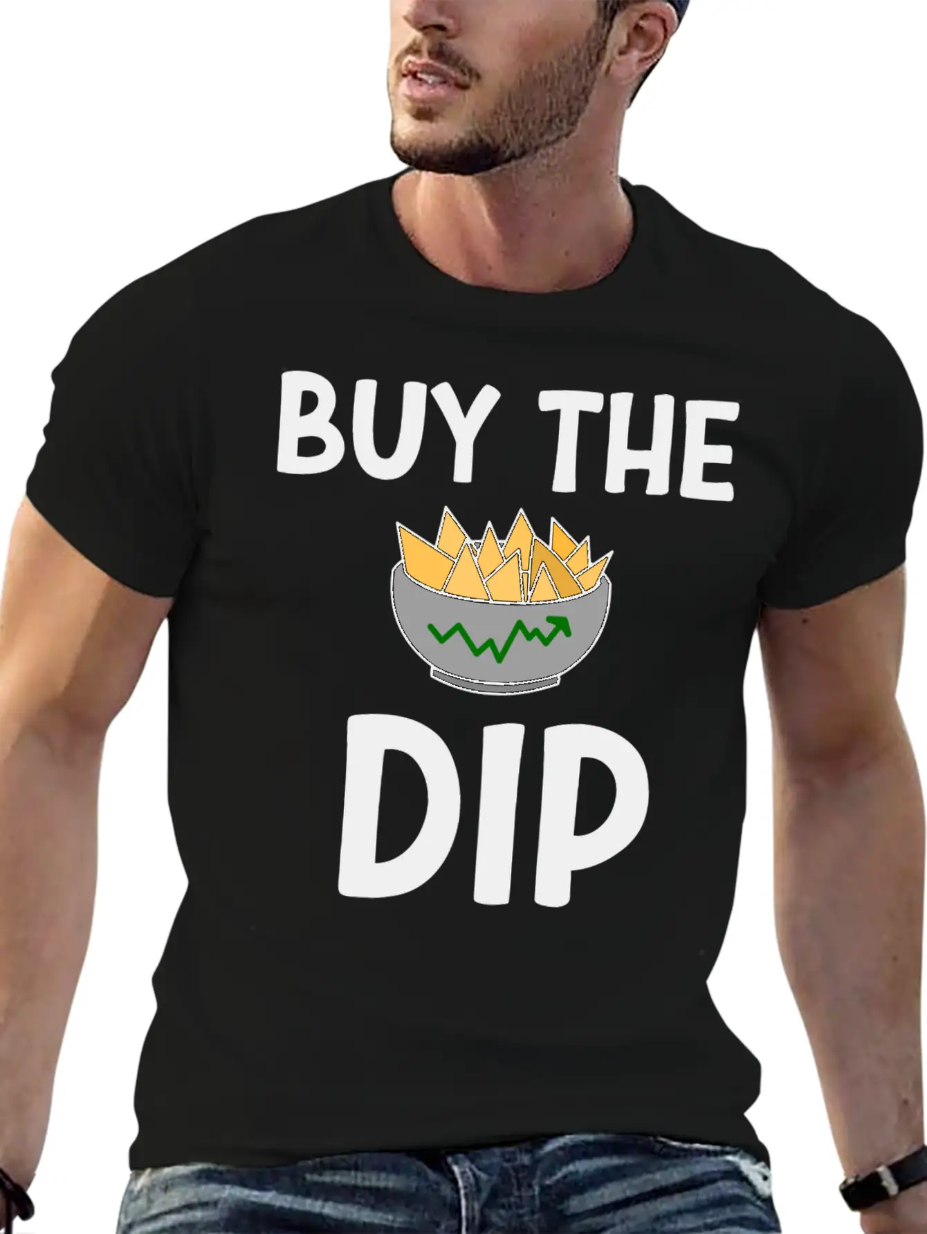 Stocks Tshirt Buy The Dip Lightweight Cotton T-Shirt – Daily Comfort Graphic Shirt