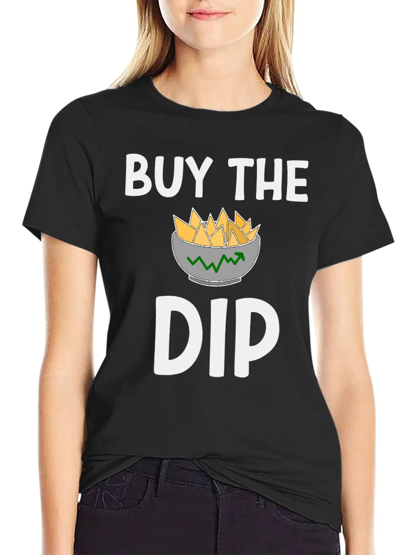 Stocks Tshirt Buy The Dip Lightweight Cotton T-Shirt – Daily Comfort Graphic Shirt