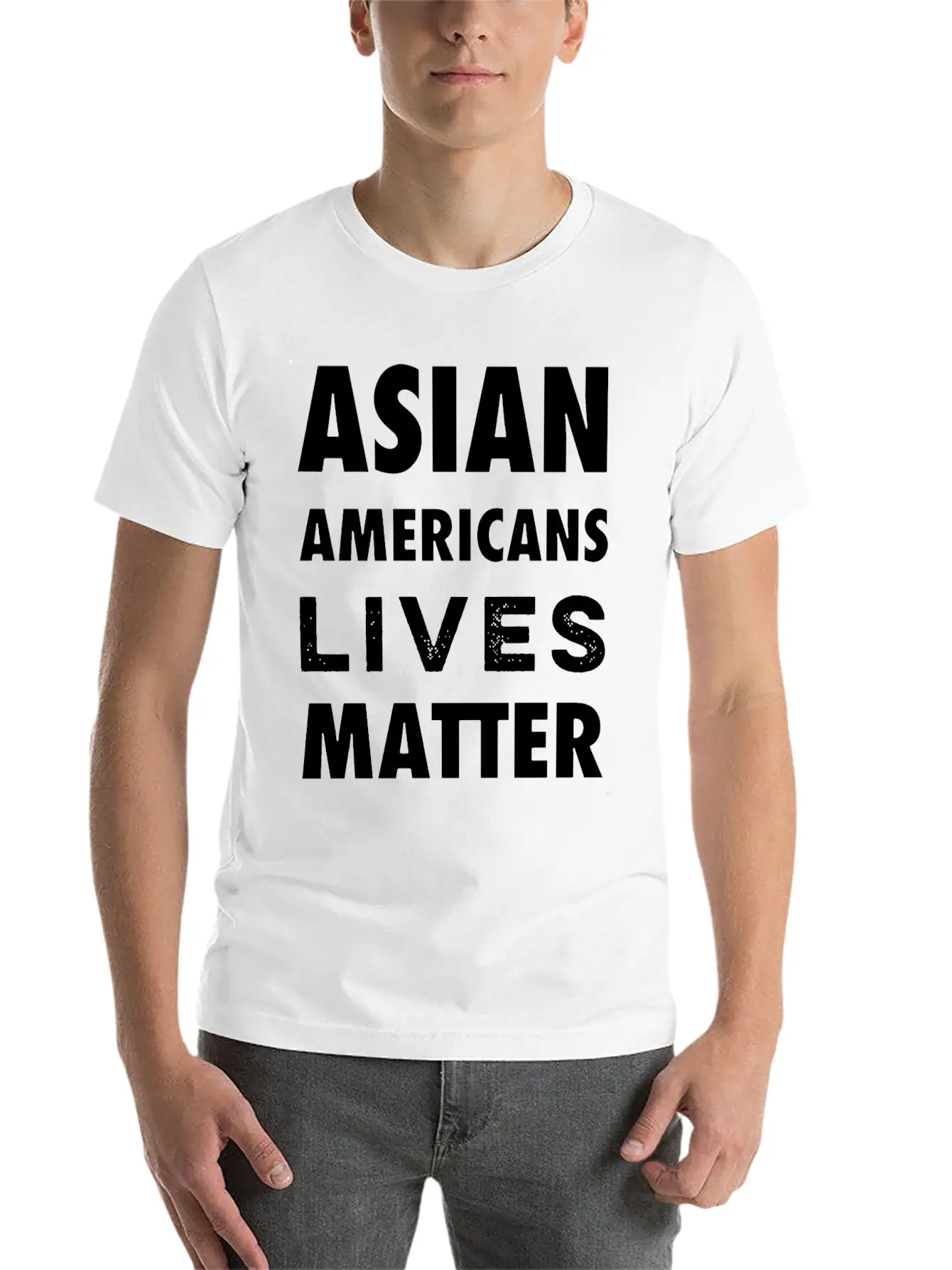 Stop Asian Hate Racist Unisex Casual T-Shirt – Clean Design For Daily Comfort