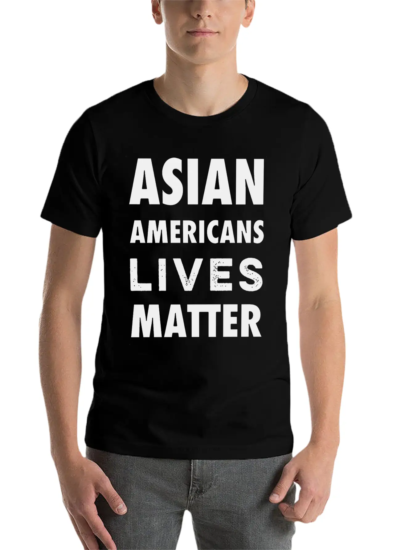 Stop Asian Hate Racist Unisex Casual T-Shirt – Clean Design For Daily Comfort