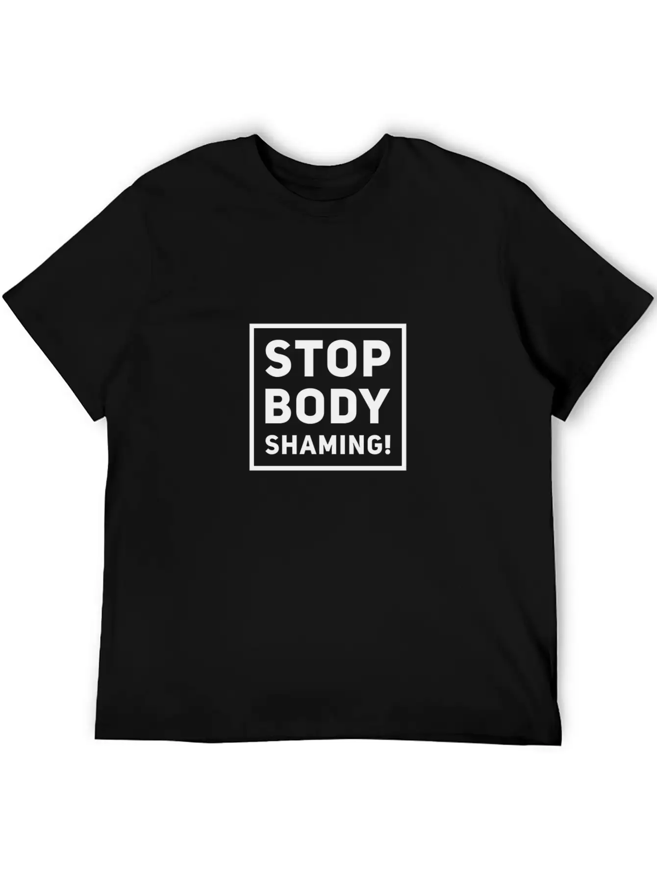 Stop Body Shaming Fat Shaming Gift Idea Basic Graphic T-Shirt – Daily Comfort In Soft Cotton