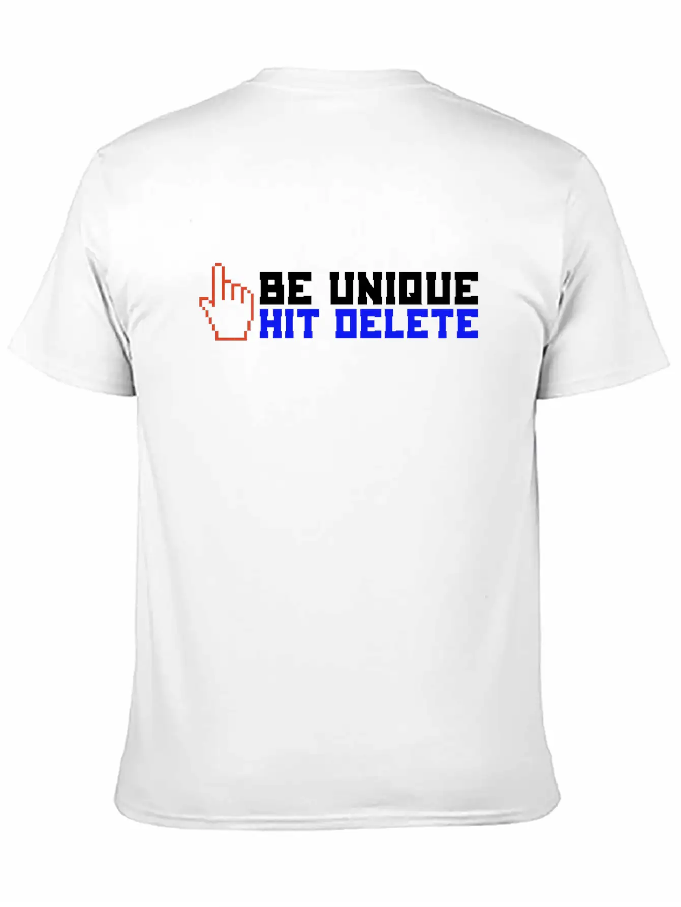 Stop Cyberbullies Be Unique Hit Delete Anti Classic Fit Graphic Tee For Daily Comfort – Unisex Cotton Shirt