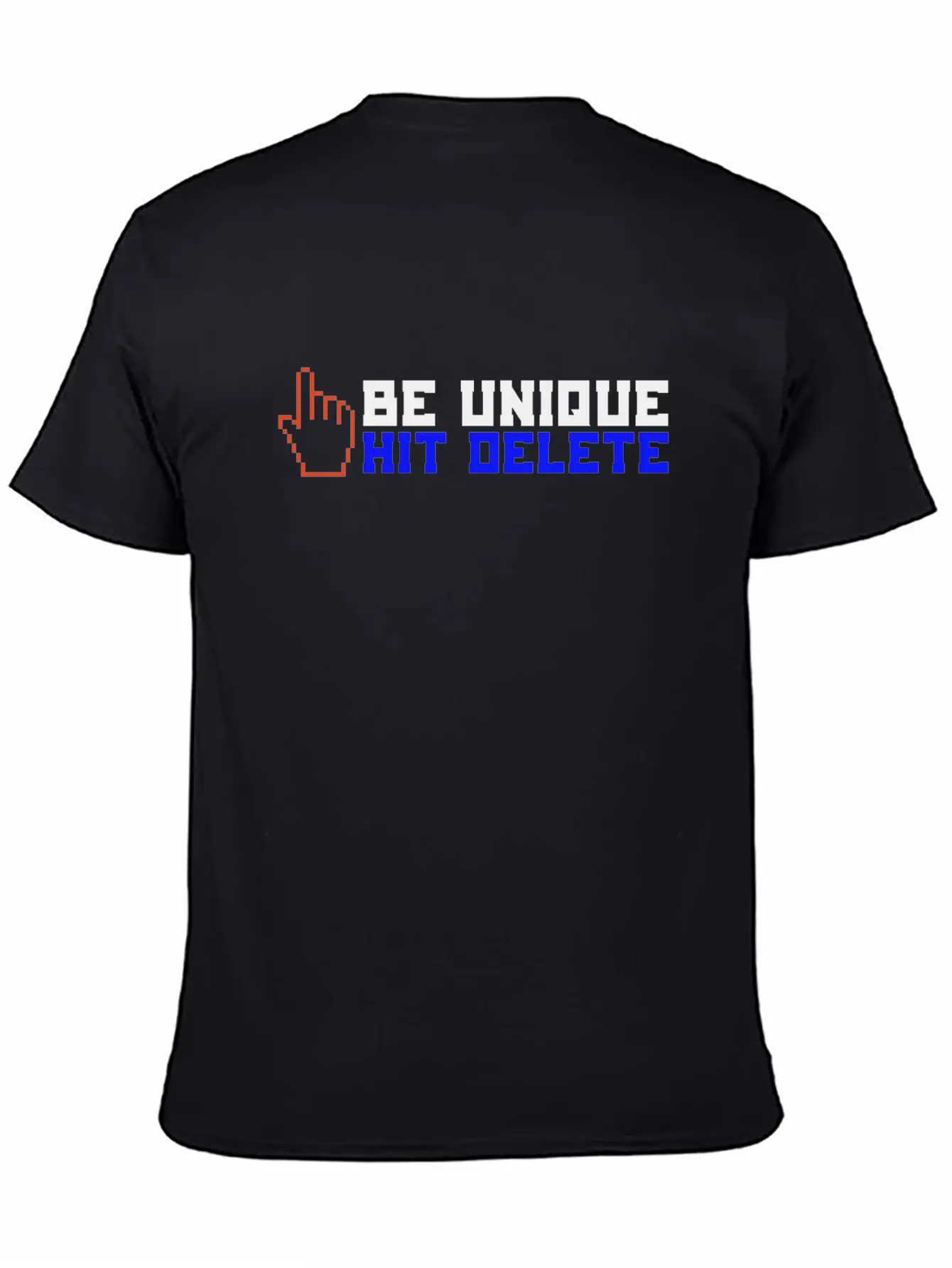 Stop Cyberbullies Be Unique Hit Delete Anti Classic Fit Graphic Tee For Daily Comfort – Unisex Cotton Shirt