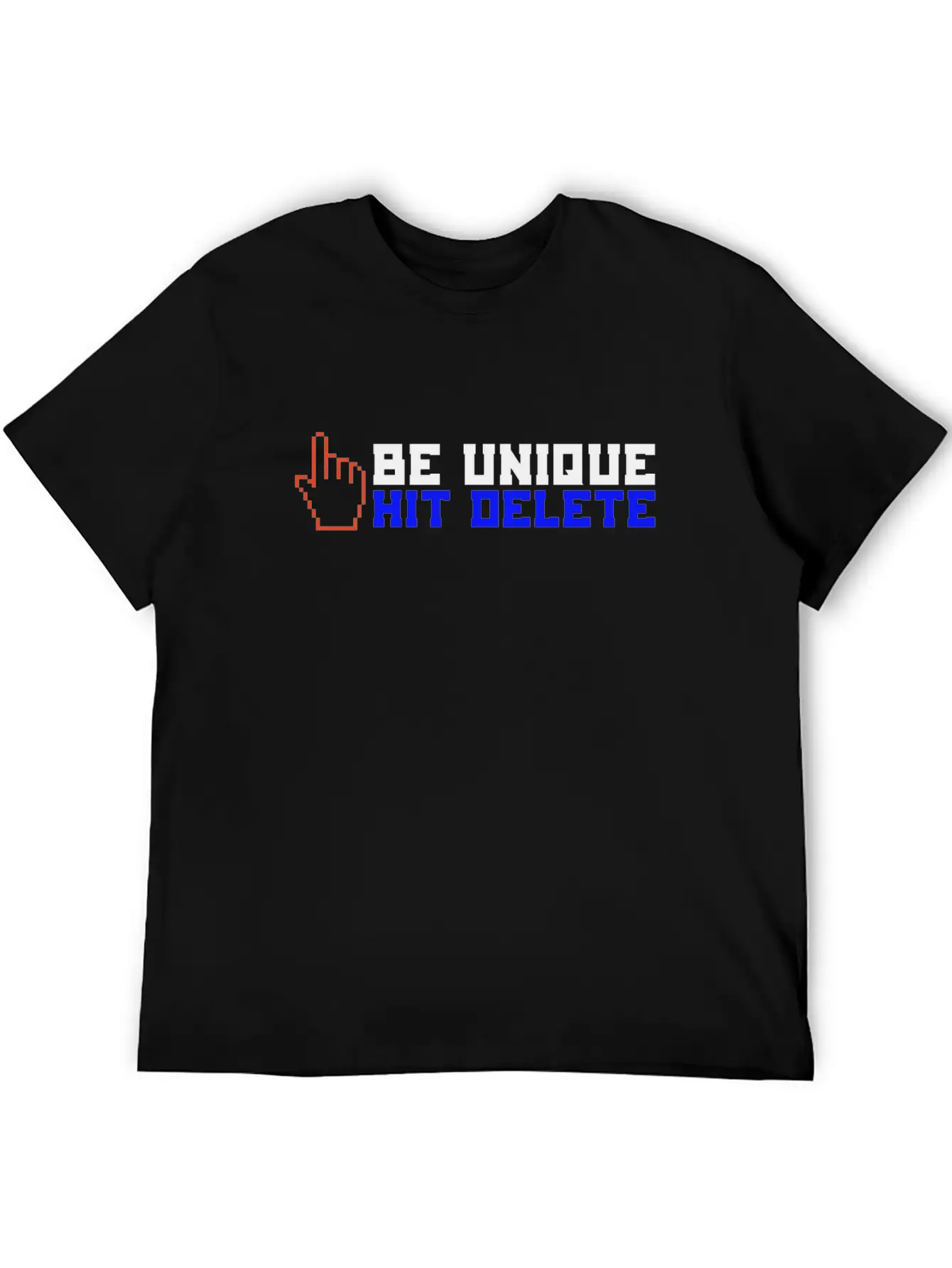 Stop Cyberbullies Be Unique Hit Delete Anti Classic Fit Graphic Tee For Daily Comfort – Unisex Cotton Shirt