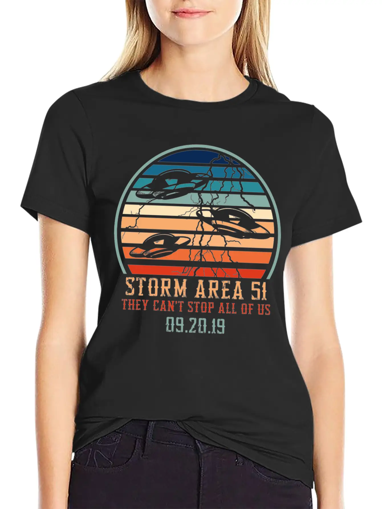Storm Area 51 They Can T Stop All Of Us Modern Fit Casual T-Shirt – Clean And Versatile Design