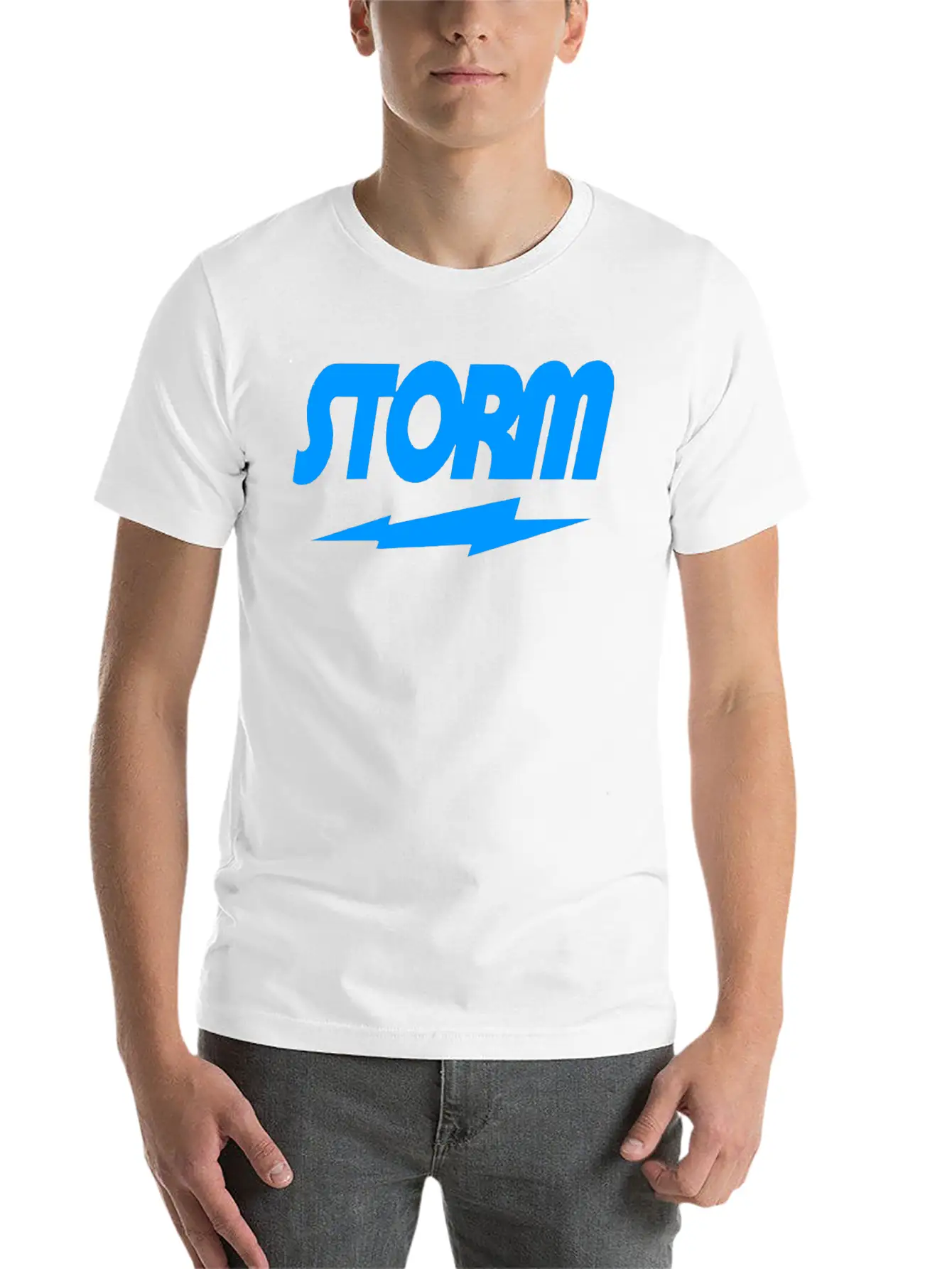 STORM BLUE Unisex Casual T-Shirt – Clean Design For Daily Comfort