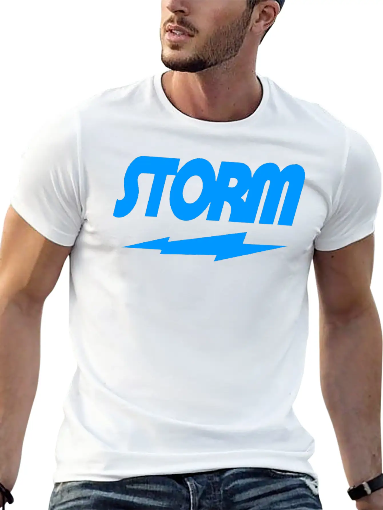 STORM BLUE Unisex Casual T-Shirt – Clean Design For Daily Comfort