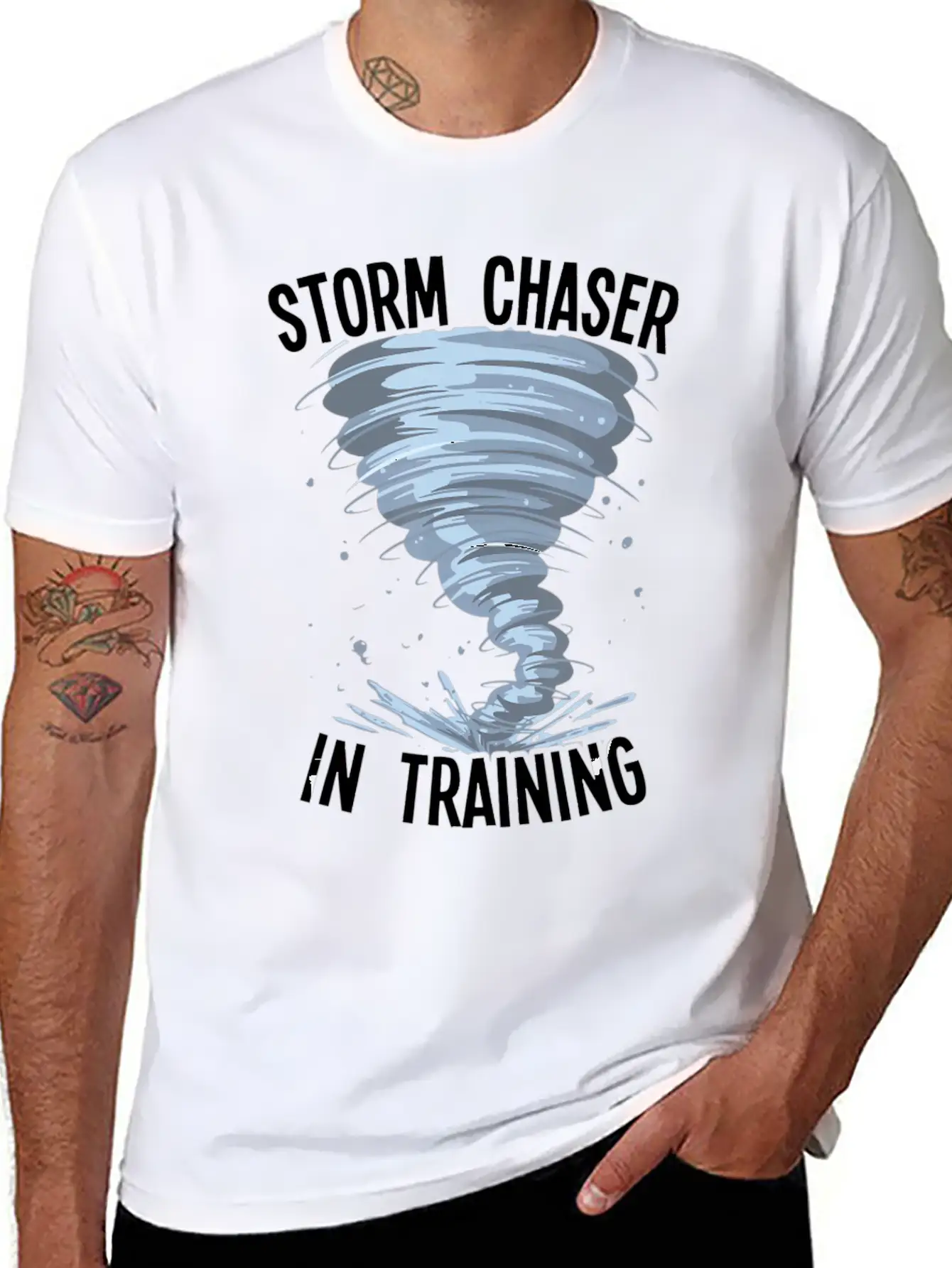 Storm Chaser In Training Meteorologists Lightweight Cotton T-Shirt – Daily Comfort Graphic Shirt