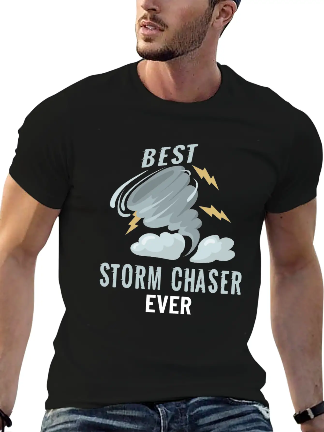 Storm Chasing Storm Fanatic Weatherman Gift Classic Fit Graphic Tee For Daily Comfort – Unisex Cotton Shirt