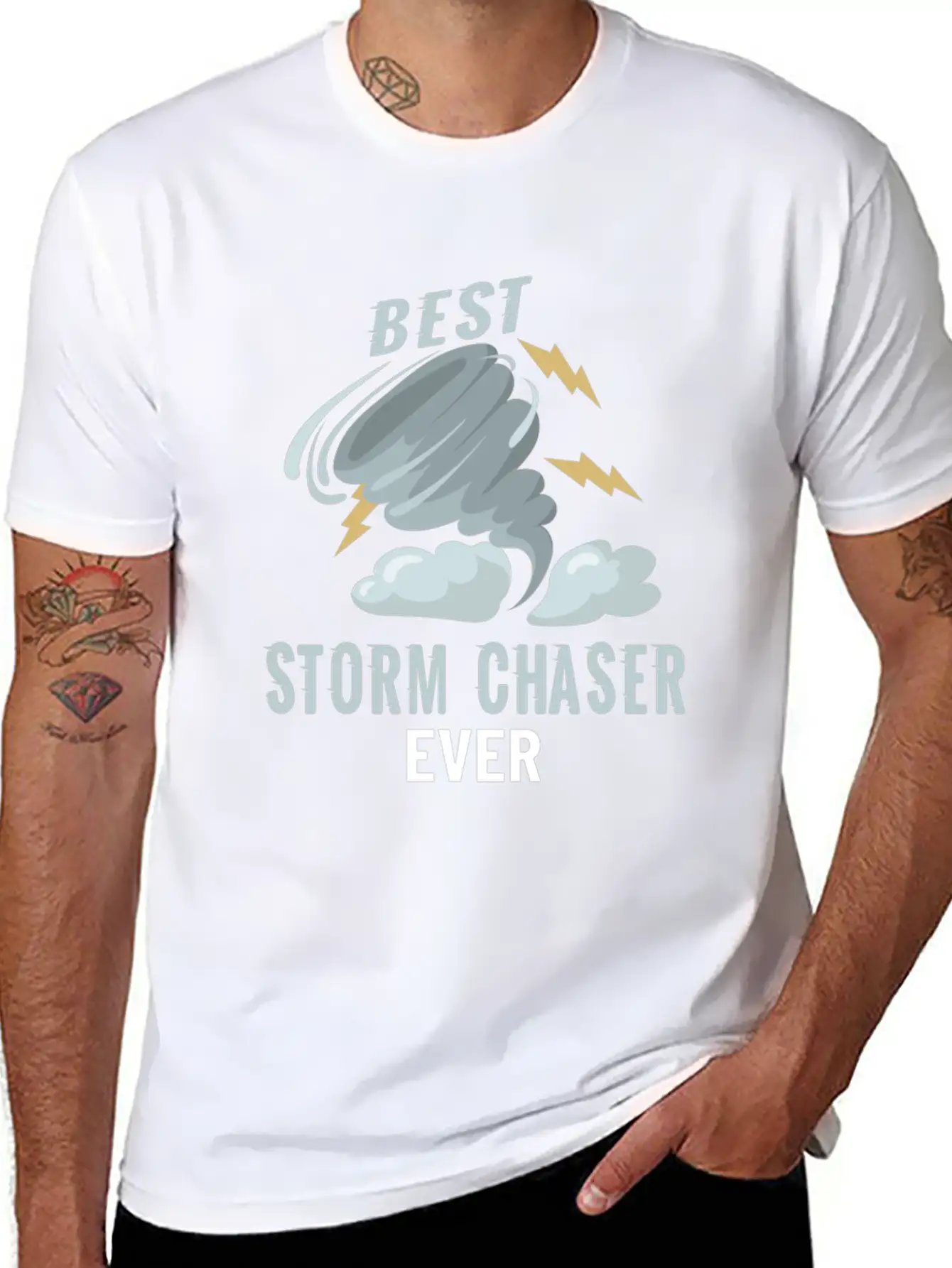 Storm Chasing Storm Fanatic Weatherman Gift Classic Fit Graphic Tee For Daily Comfort – Unisex Cotton Shirt