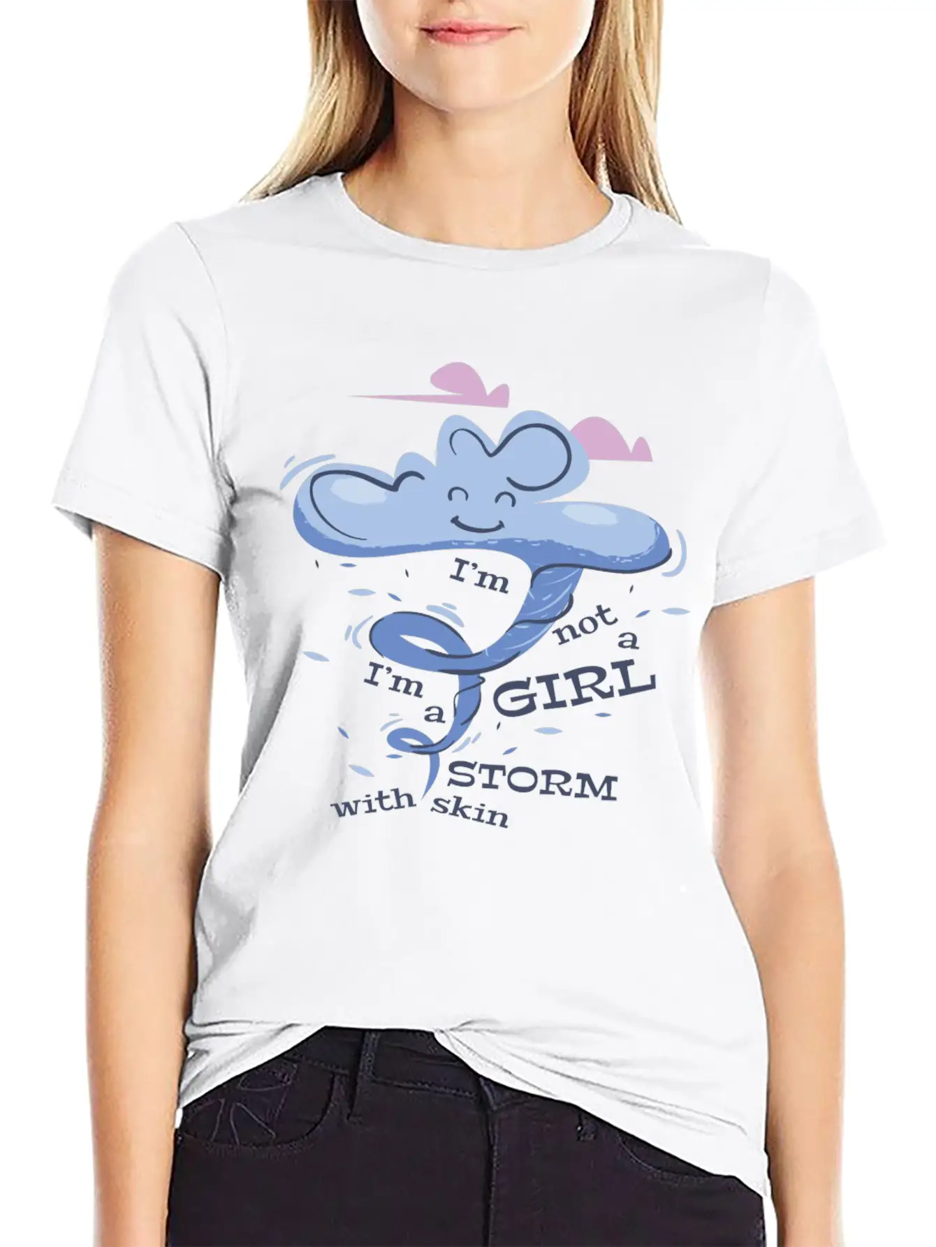 Storm Girl Basic Graphic T-Shirt – Daily Comfort In Soft Cotton