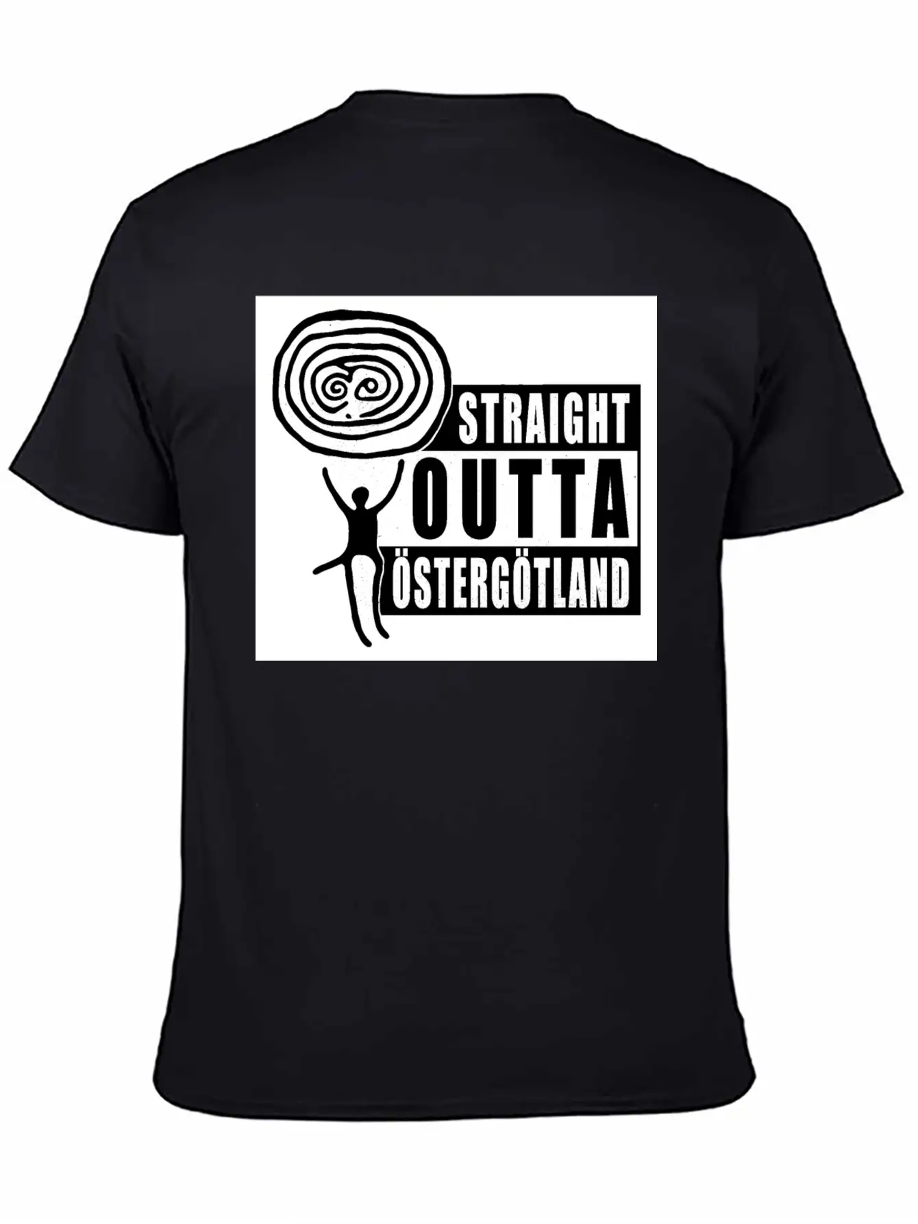 Straight Outta Östergötland Lightweight Cotton T-Shirt – Daily Comfort Graphic Shirt