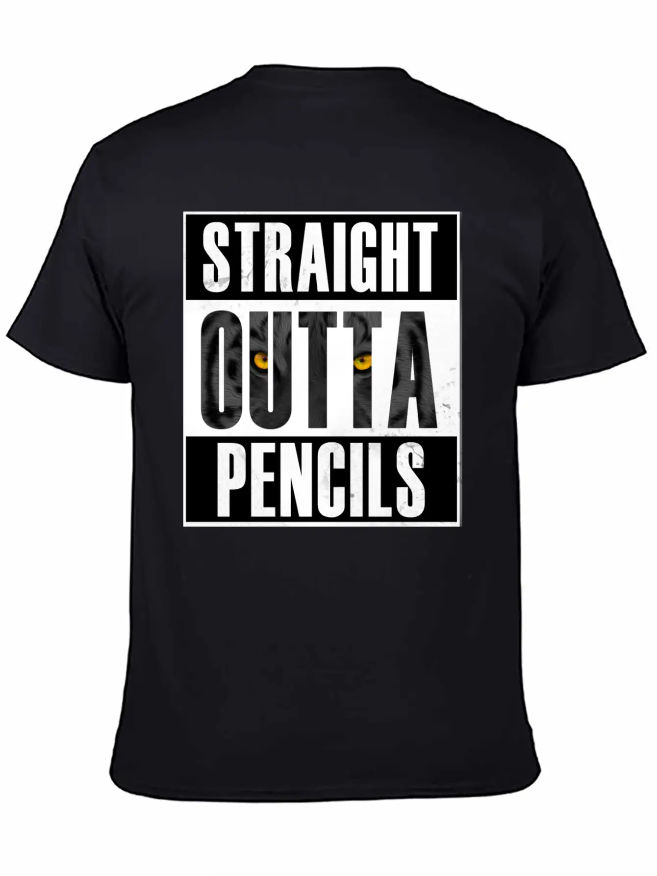 Straight Outta Pencils T Shirt Modern Fit Casual T-Shirt – Clean And Versatile Design