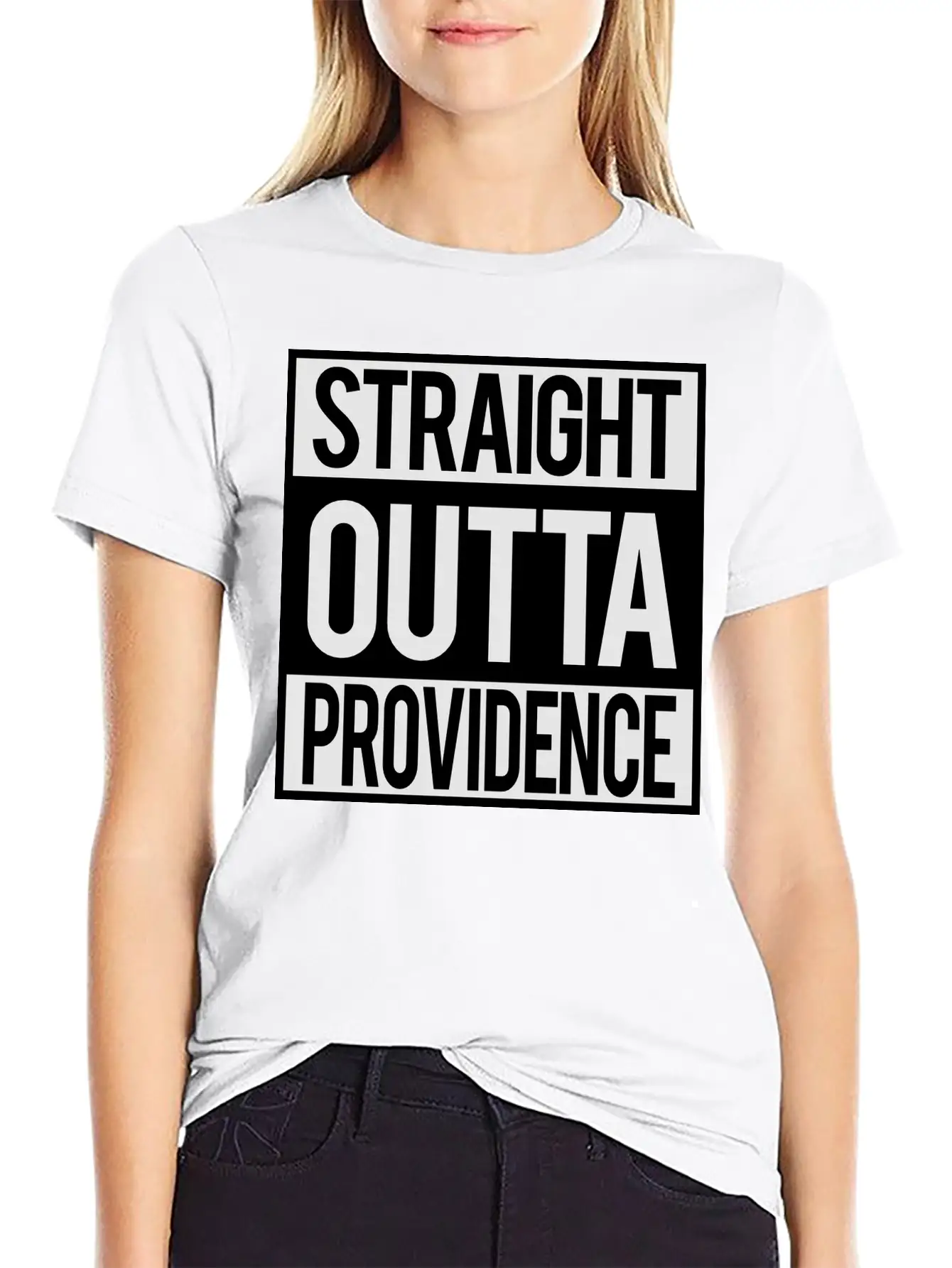 Straight Outta Providence Lightweight Cotton T-Shirt – Daily Comfort Graphic Shirt