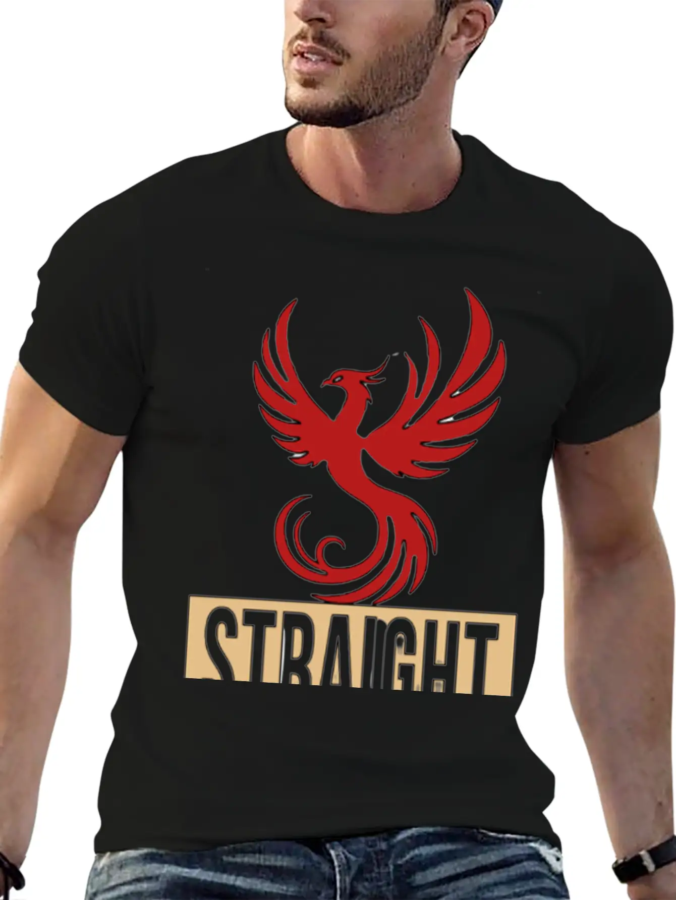 Straight Outta Sand Modern Fit Casual T-Shirt – Clean And Versatile Design