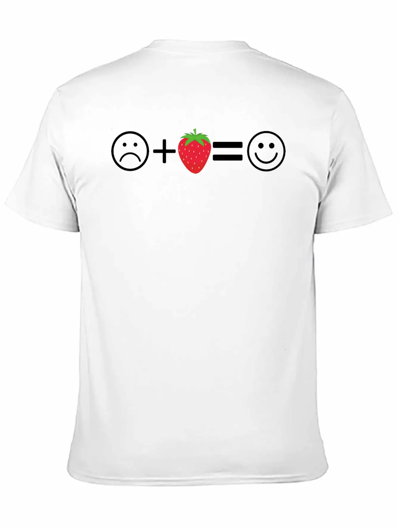 Strawberry Emotion Happy Pill Berry Fruits Unisex Casual T-Shirt – Clean Design For Daily Comfort