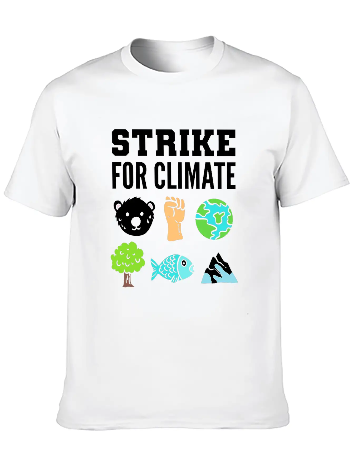 Strike For Climate Eco-Friendly Advocates Gift Essential Cotton Tee For Daily Outfits – Unisex Style