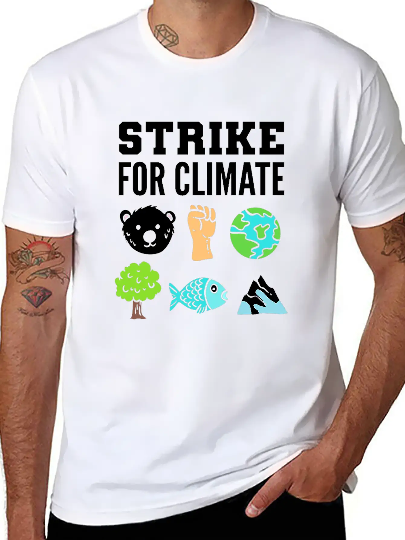 Strike For Climate Eco-Friendly Advocates Gift Essential Cotton Tee For Daily Outfits – Unisex Style
