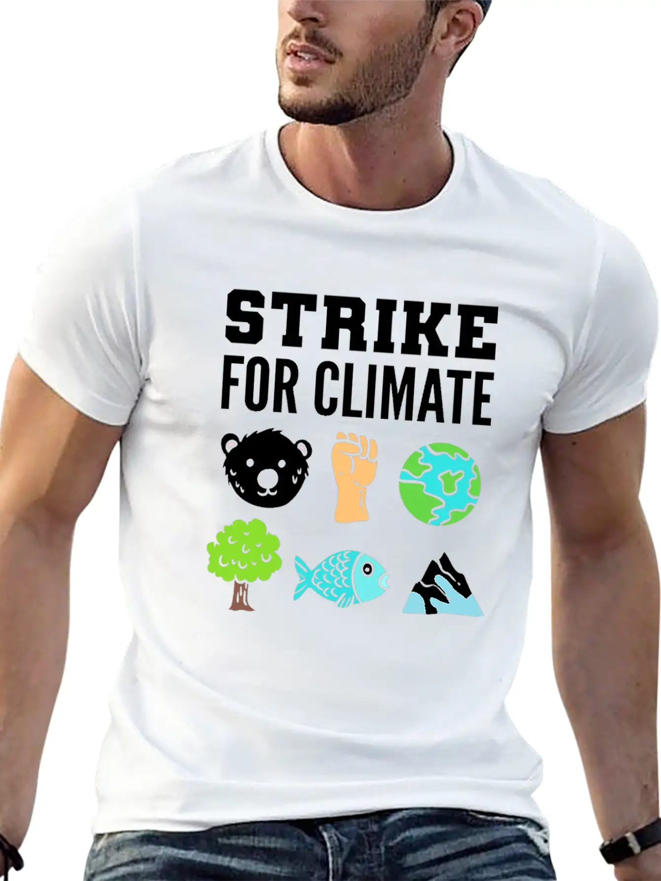 Strike For Climate Eco-Friendly Advocates Gift Essential Cotton Tee For Daily Outfits – Unisex Style
