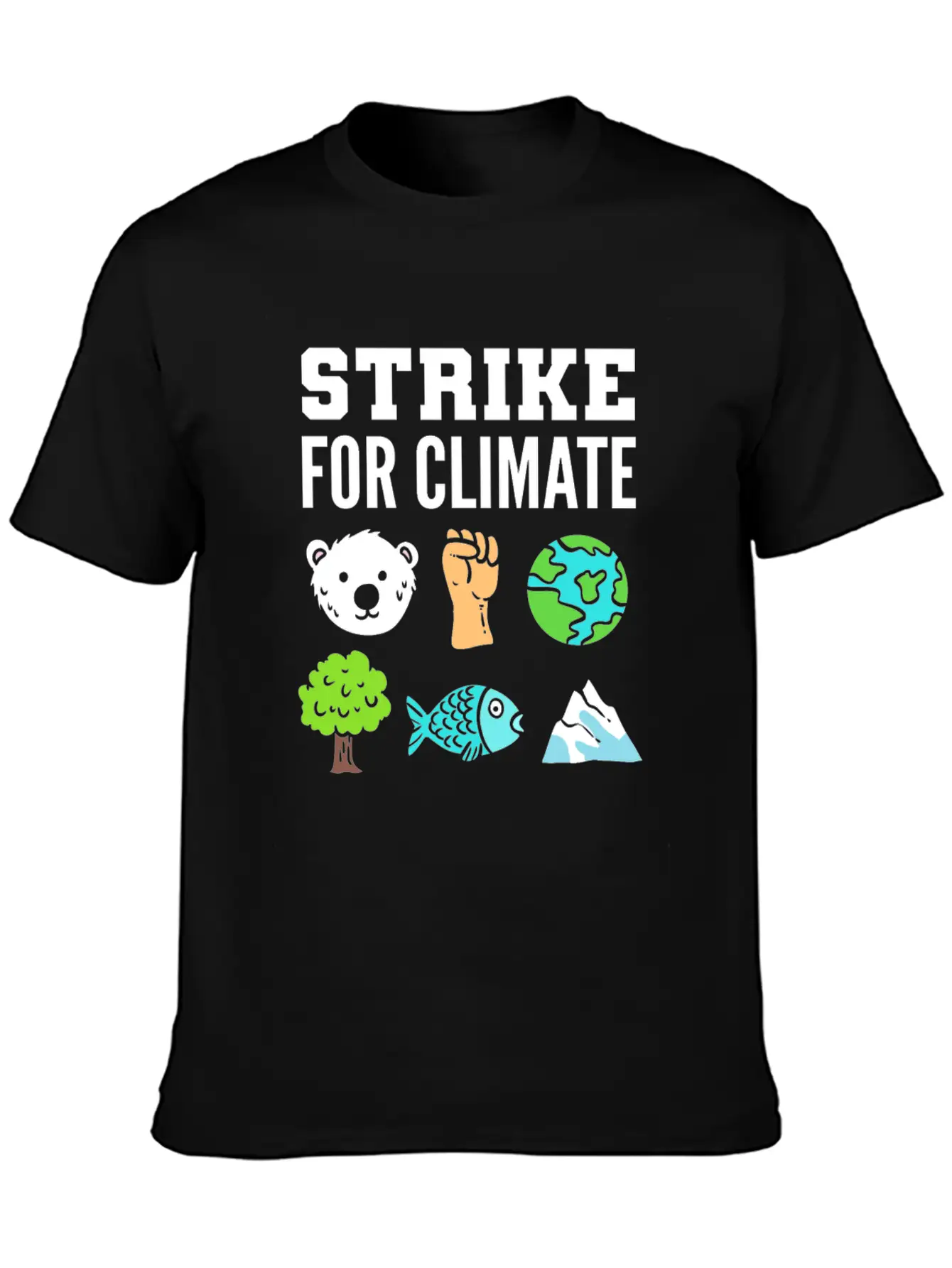 Strike For Climate Eco-Friendly Advocates Gift Essential Cotton Tee For Daily Outfits – Unisex Style