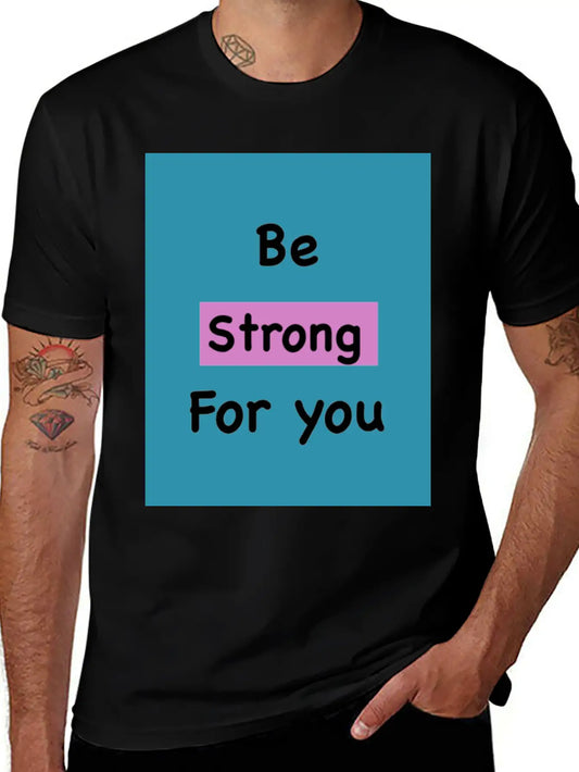 Strong Classic Fit Graphic Tee For Daily Comfort – Unisex Cotton Shirt