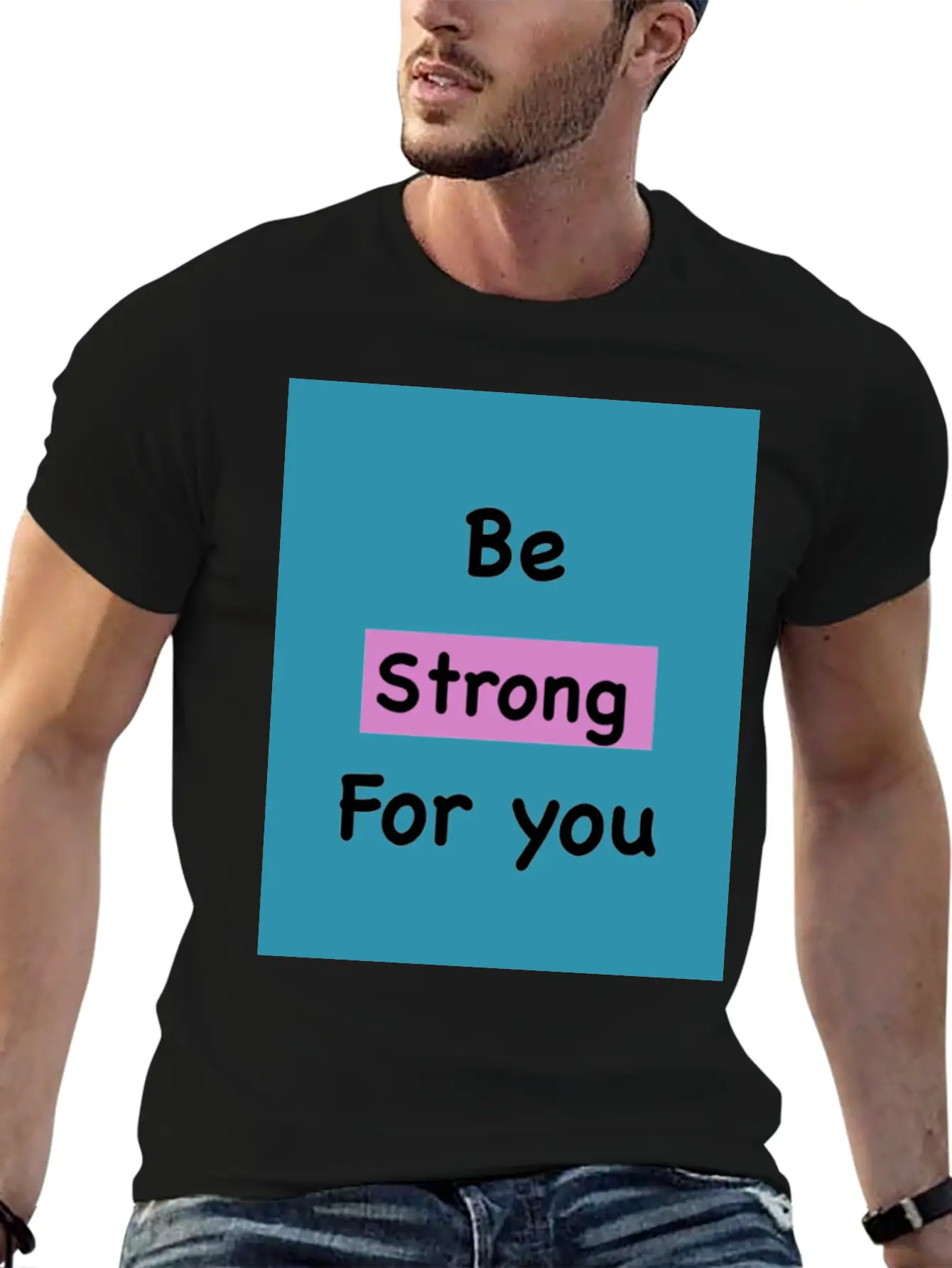 Strong Classic Fit Graphic Tee For Daily Comfort – Unisex Cotton Shirt