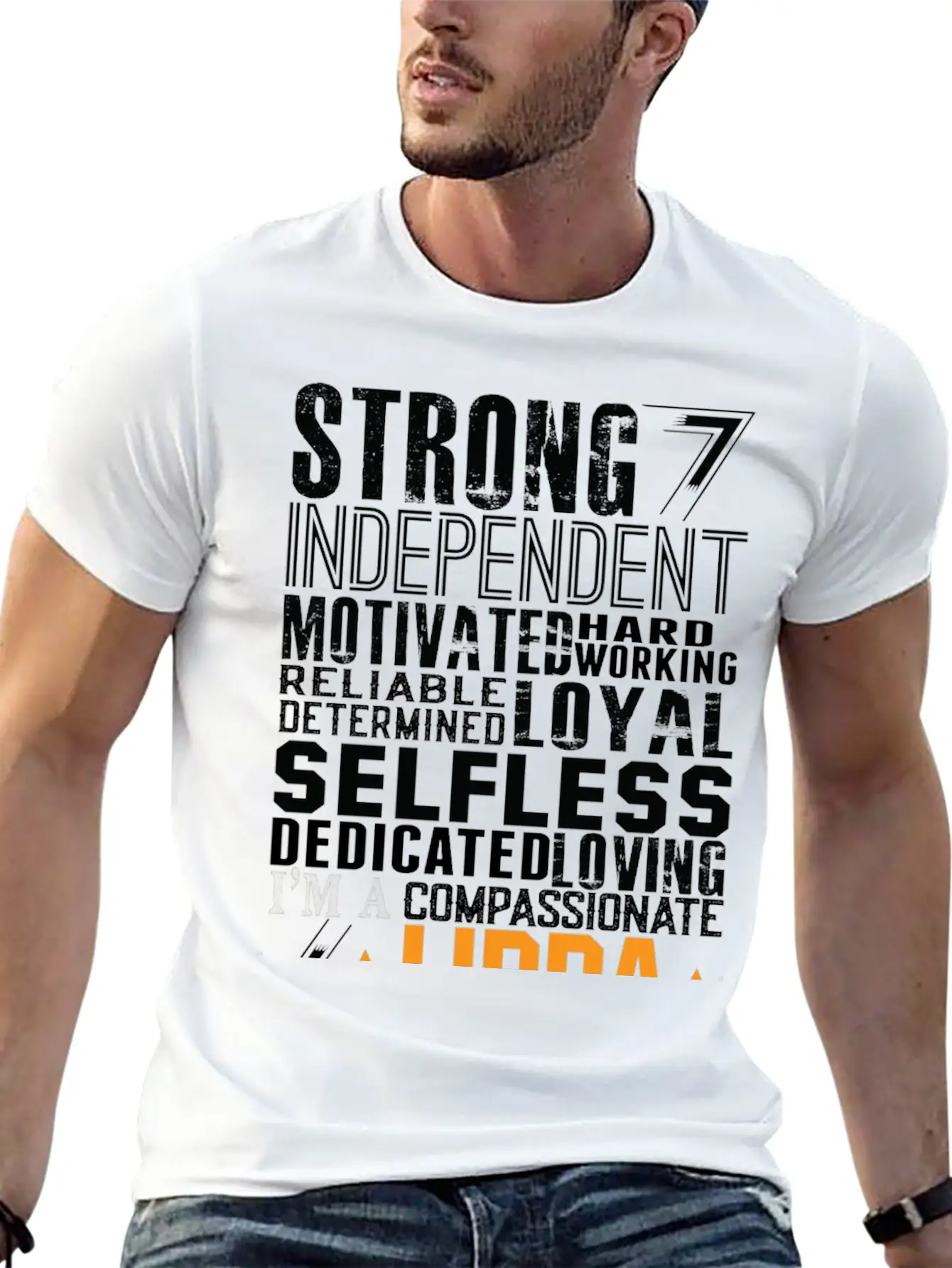 Strong Independent Motivated Libra Lightweight Cotton T-Shirt – Daily Comfort Graphic Shirt