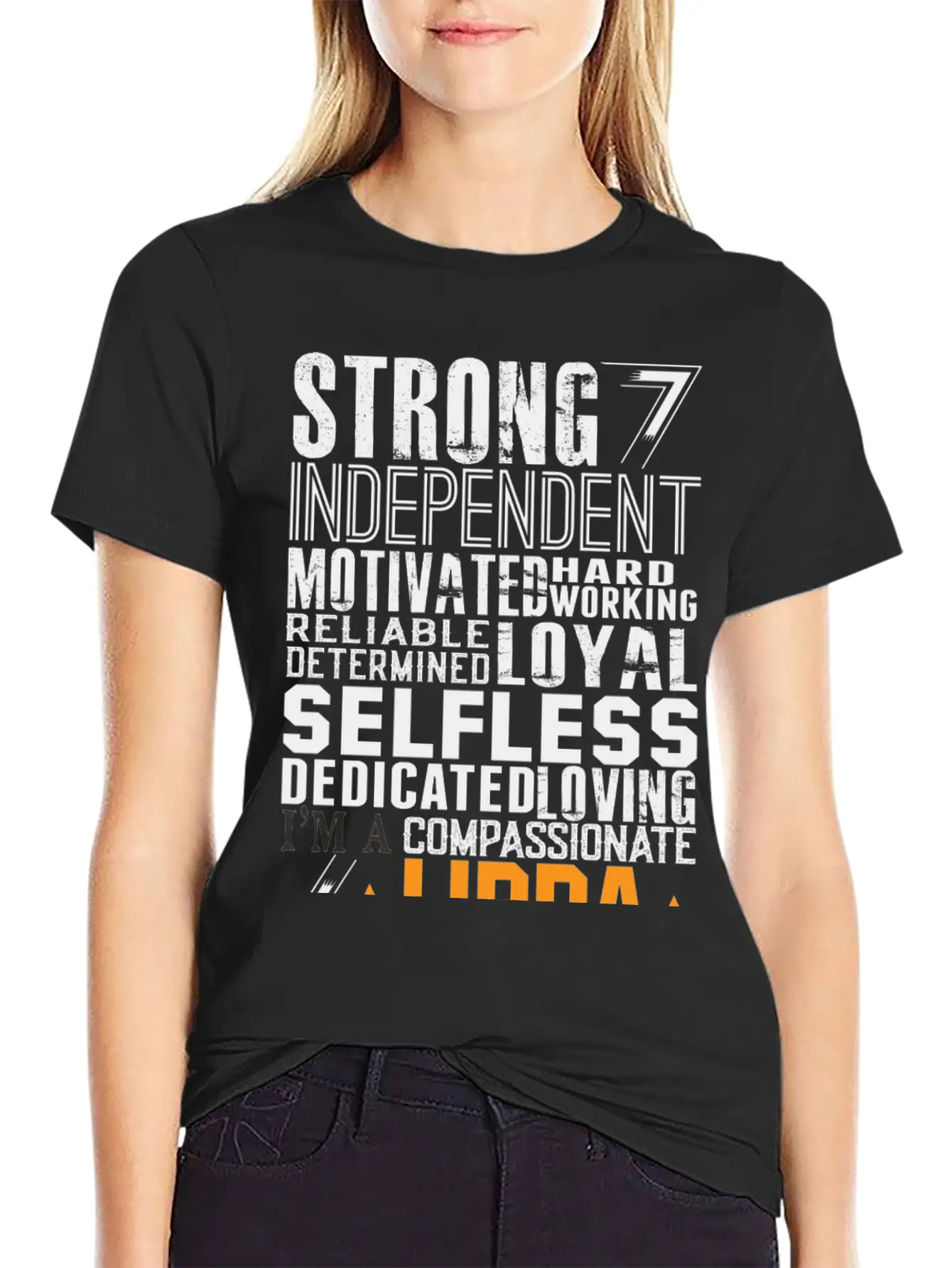 Strong Independent Motivated Libra Lightweight Cotton T-Shirt – Daily Comfort Graphic Shirt