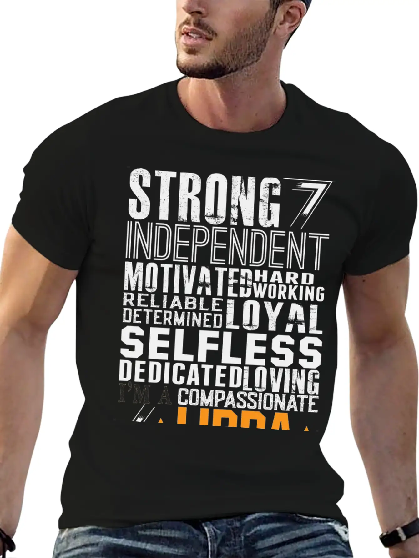 Strong Independent Motivated Libra Lightweight Cotton T-Shirt – Daily Comfort Graphic Shirt
