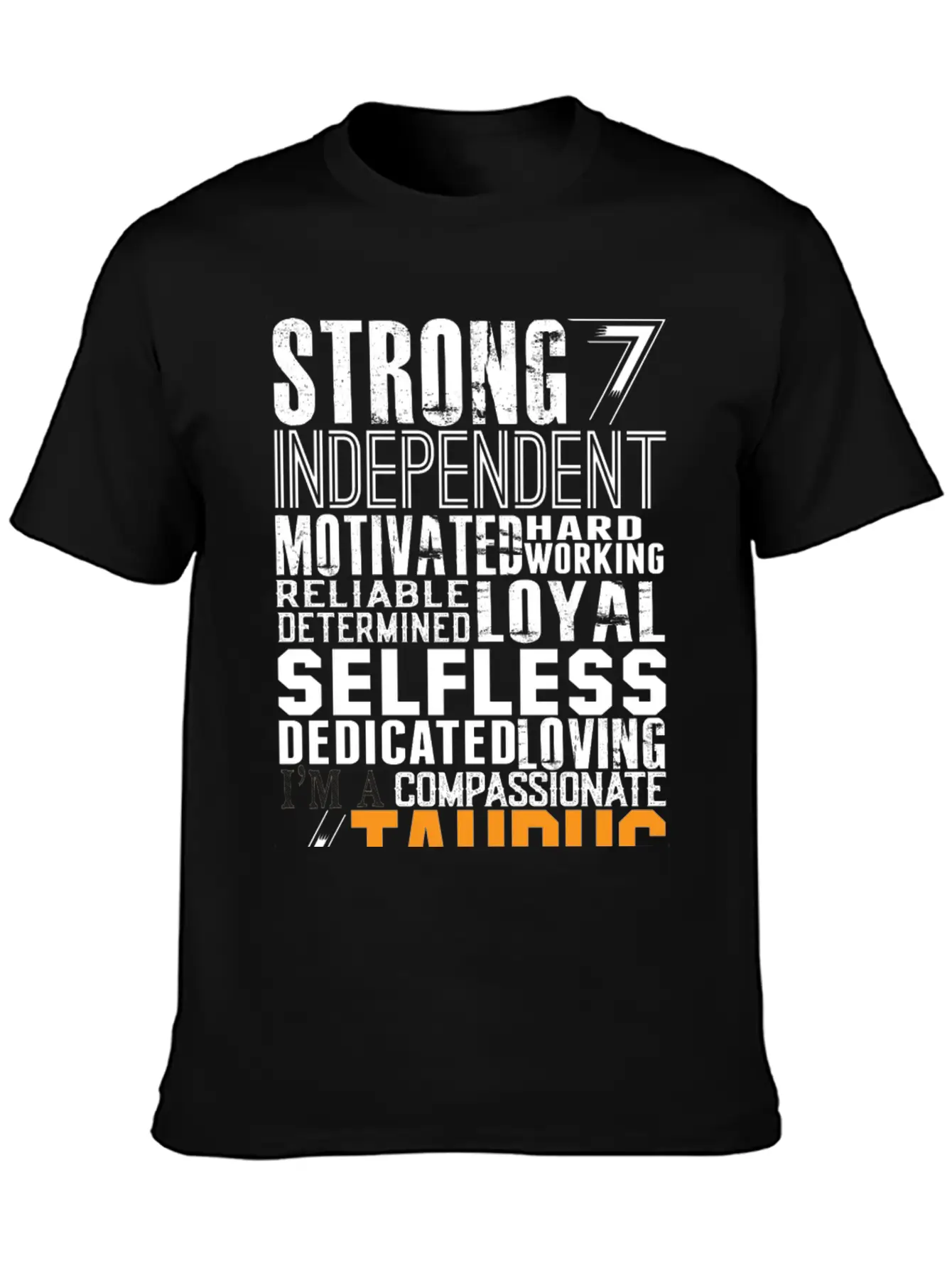 Strong Independent Motivated Taurus Classic Fit Graphic Tee For Daily Comfort – Unisex Cotton Shirt