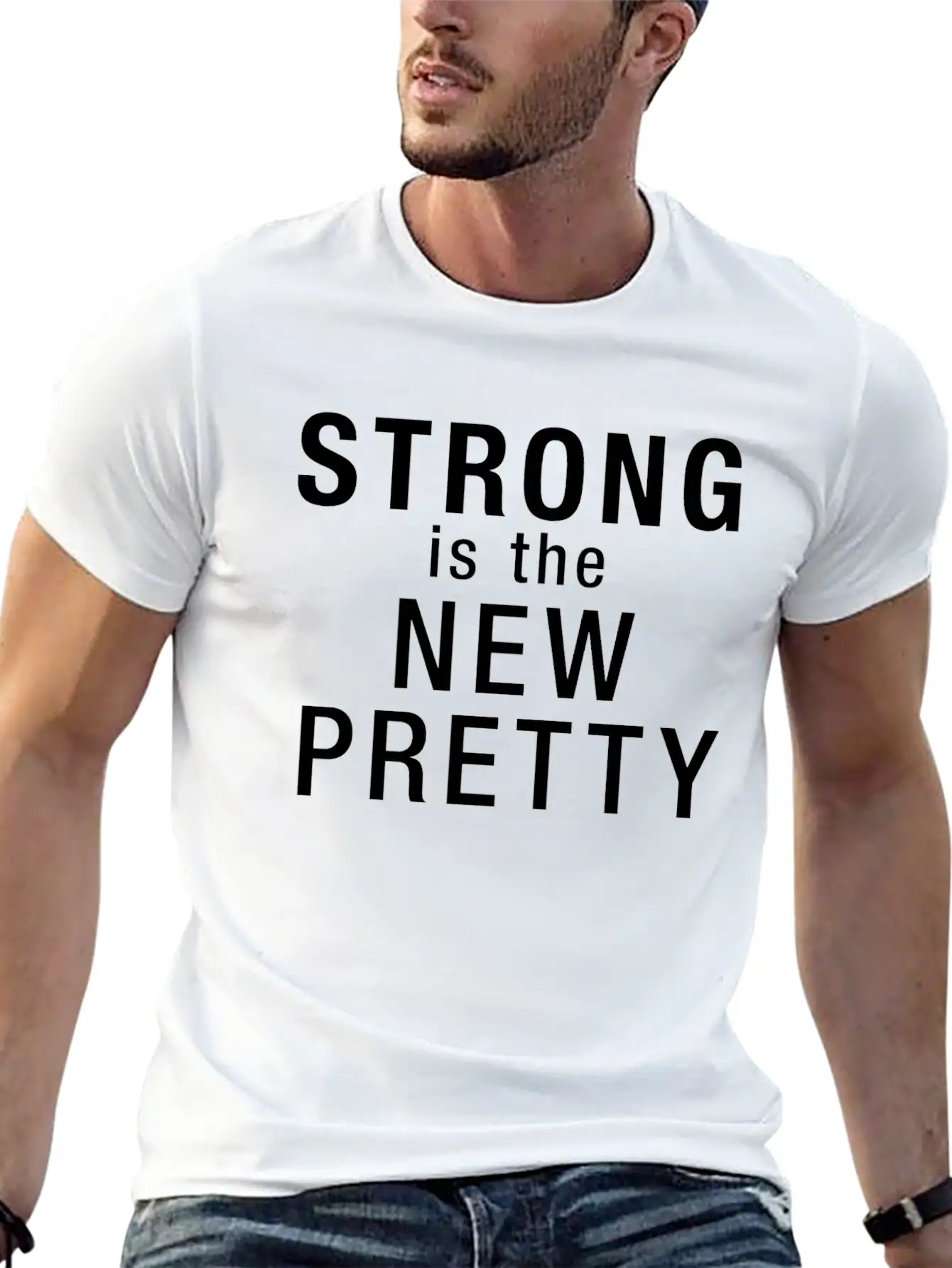 Strong Is The New Pretty Relaxed Everyday Tee – Lightweight And Durable Cotton