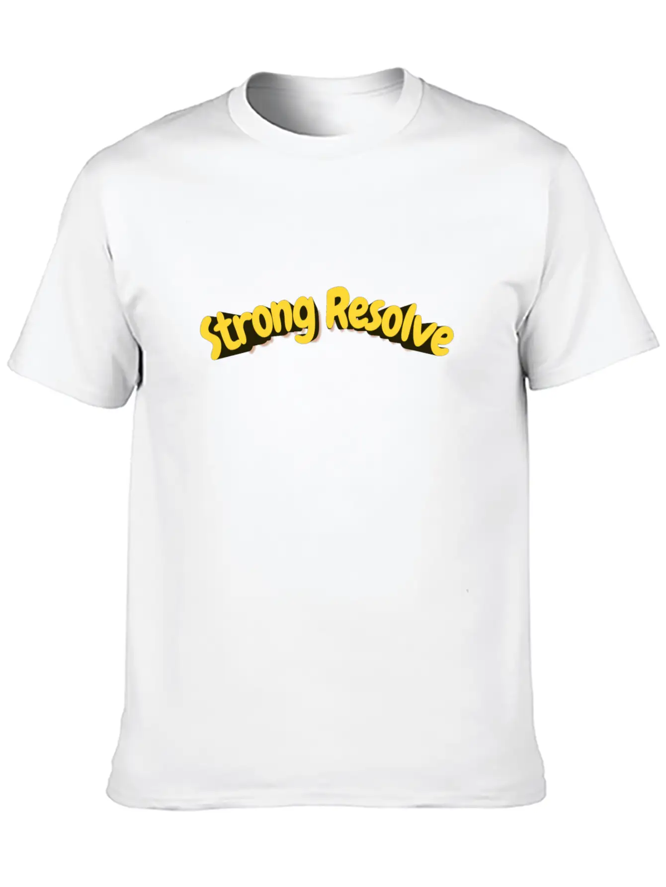 Strong Resolve Basic Graphic T-Shirt – Daily Comfort In Soft Cotton