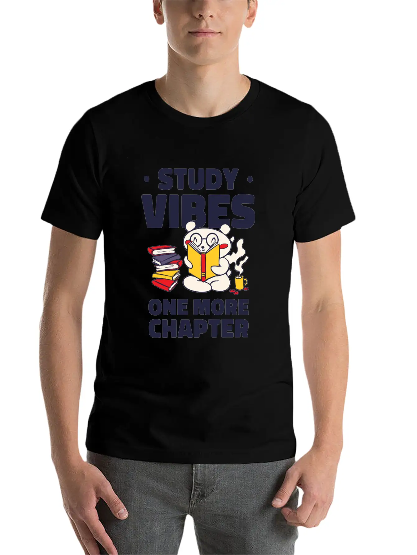 Studying Student Learning Bear Lover Bookworm Bear Classic Fit Graphic Tee For Daily Comfort – Unisex Cotton Shirt