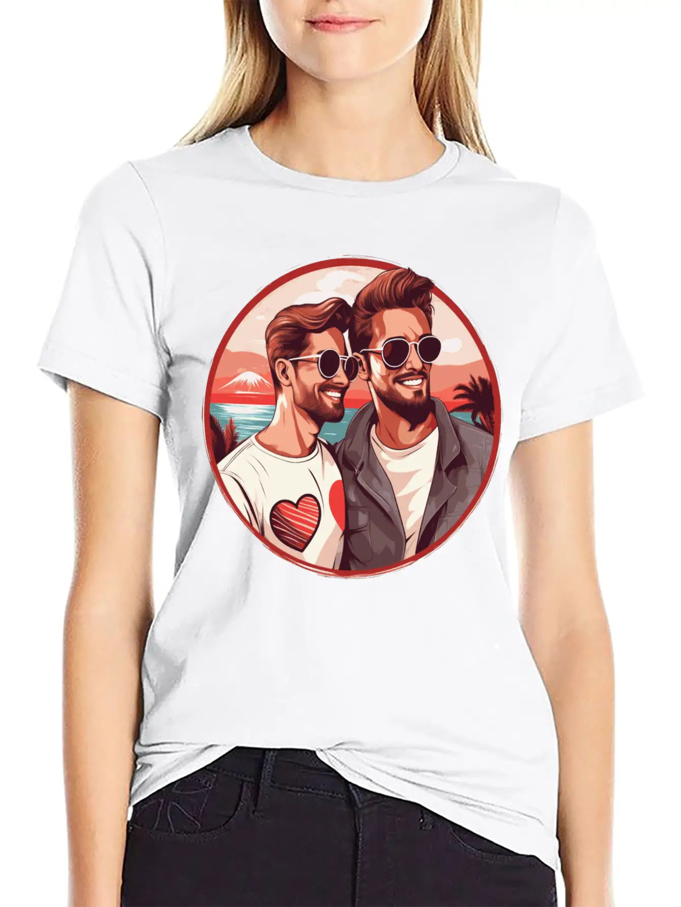Stylish LGBT Gay Valentines Outfit Idea For Gays Essential Cotton Tee For Daily Outfits – Unisex Style
