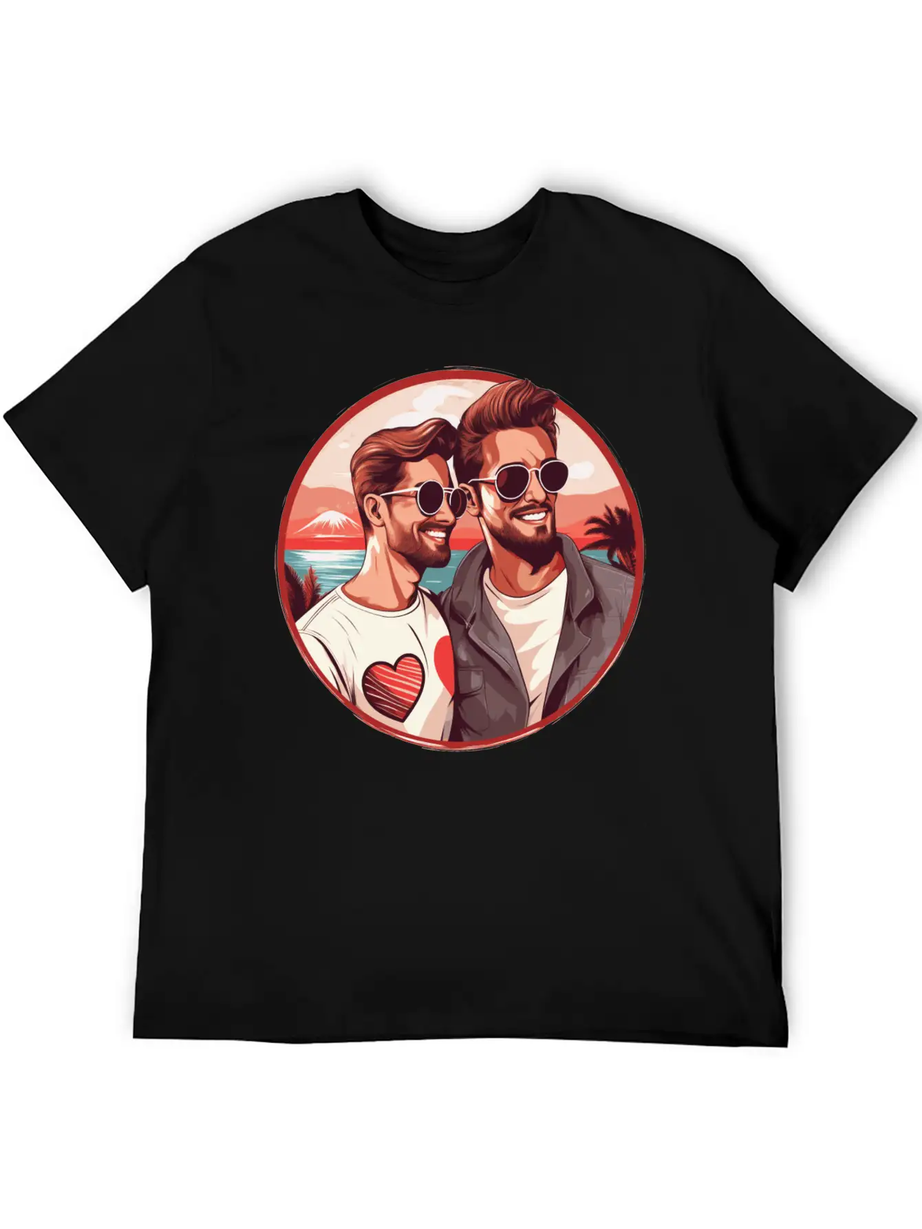 Stylish LGBT Gay Valentines Outfit Idea For Gays Essential Cotton Tee For Daily Outfits – Unisex Style
