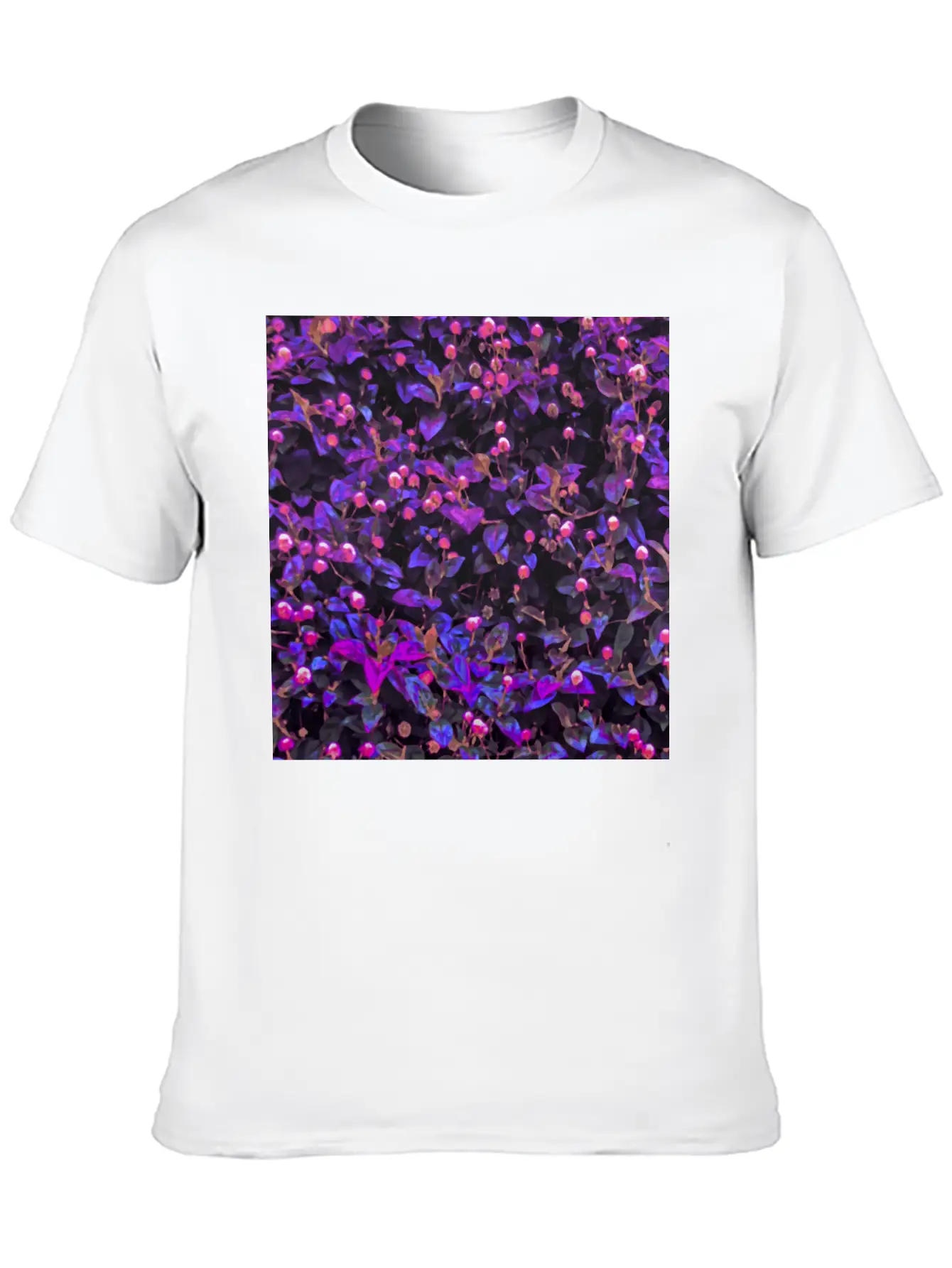 Stylized Floral Texture Basic Graphic T-Shirt – Daily Comfort In Soft Cotton