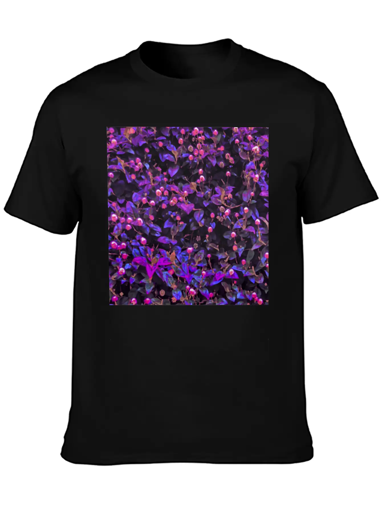 Stylized Floral Texture Basic Graphic T-Shirt – Daily Comfort In Soft Cotton