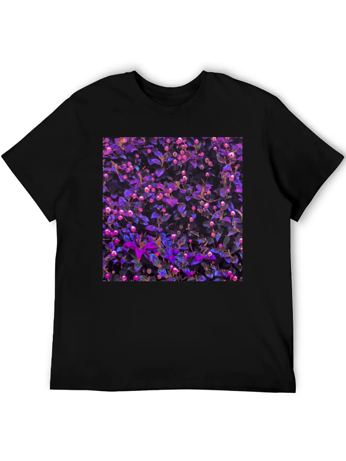 Stylized Floral Texture Basic Graphic T-Shirt – Daily Comfort In Soft Cotton