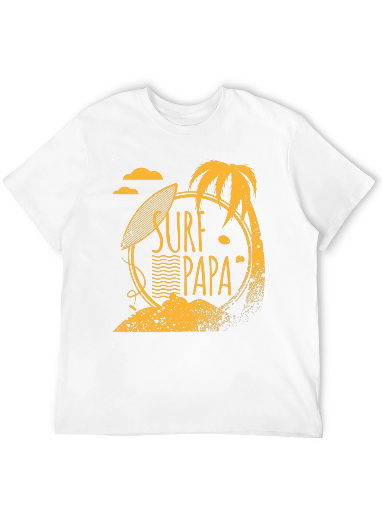 Surf Papa Graphic T-Shirt - Black Cotton Tee
