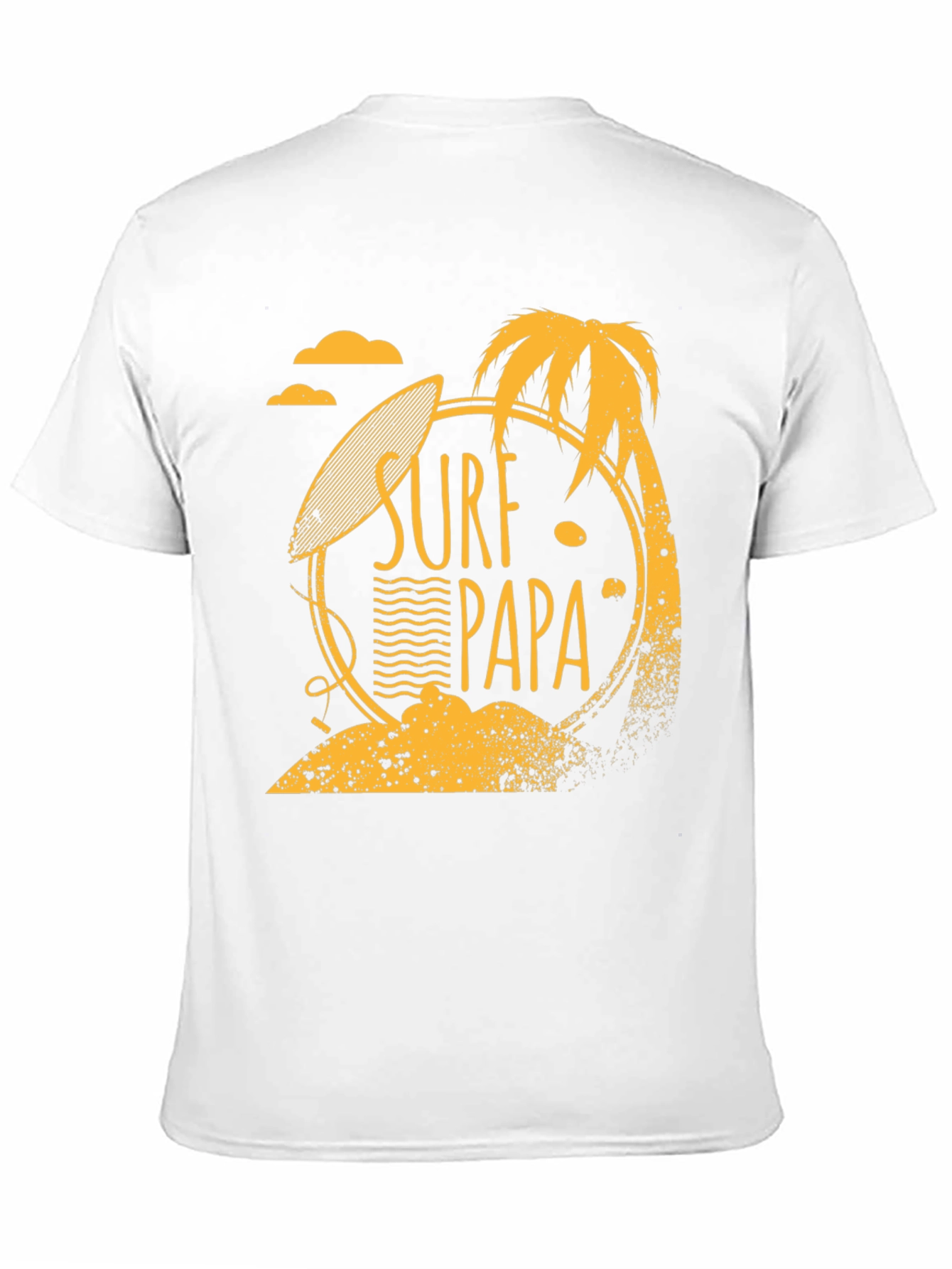 Surf Papa Graphic T-Shirt - Black Cotton Tee