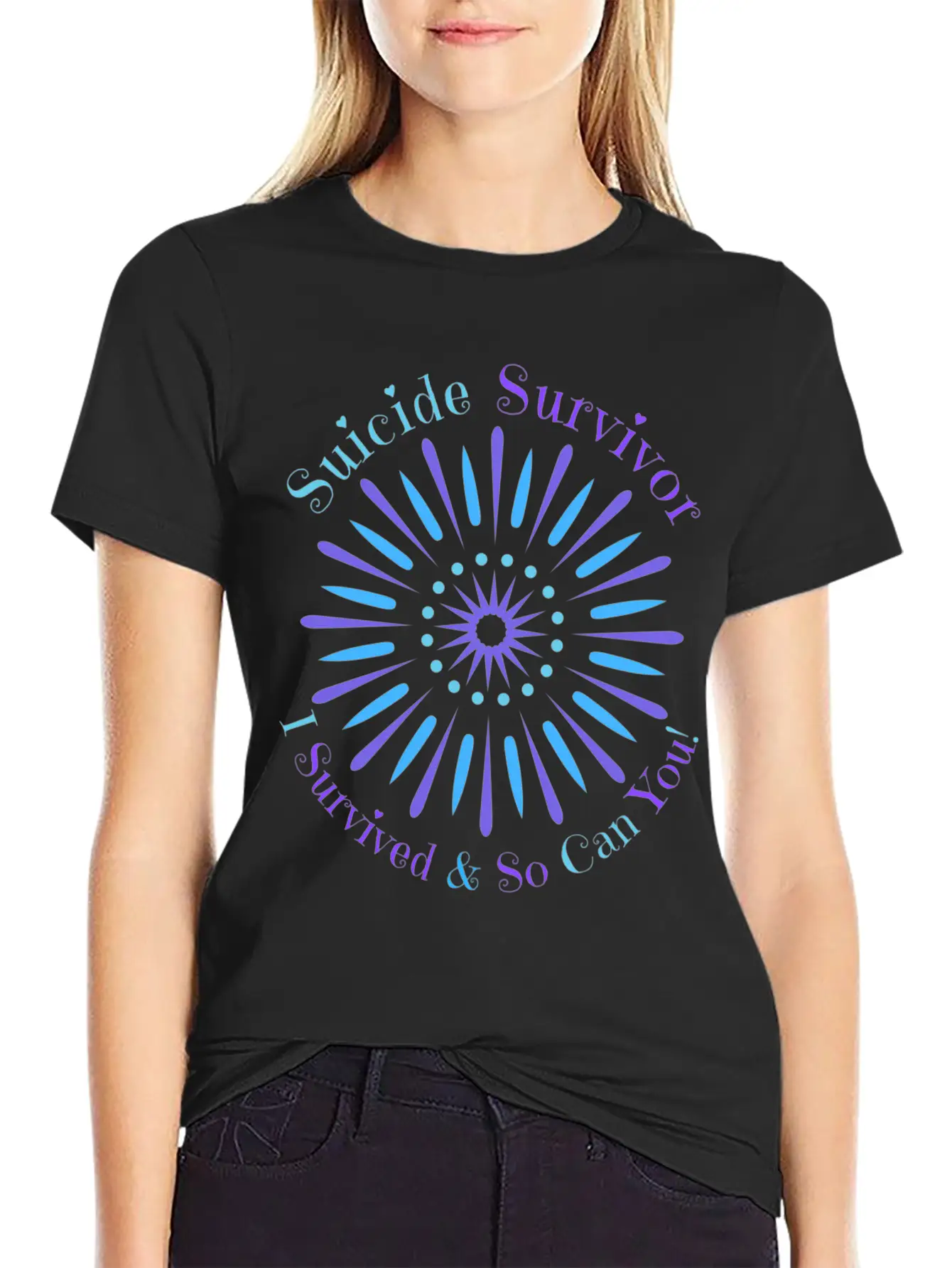 Suicide Survivor Awareness Prevention Month Mom Unisex Casual T-Shirt – Clean Design For Daily Comfort