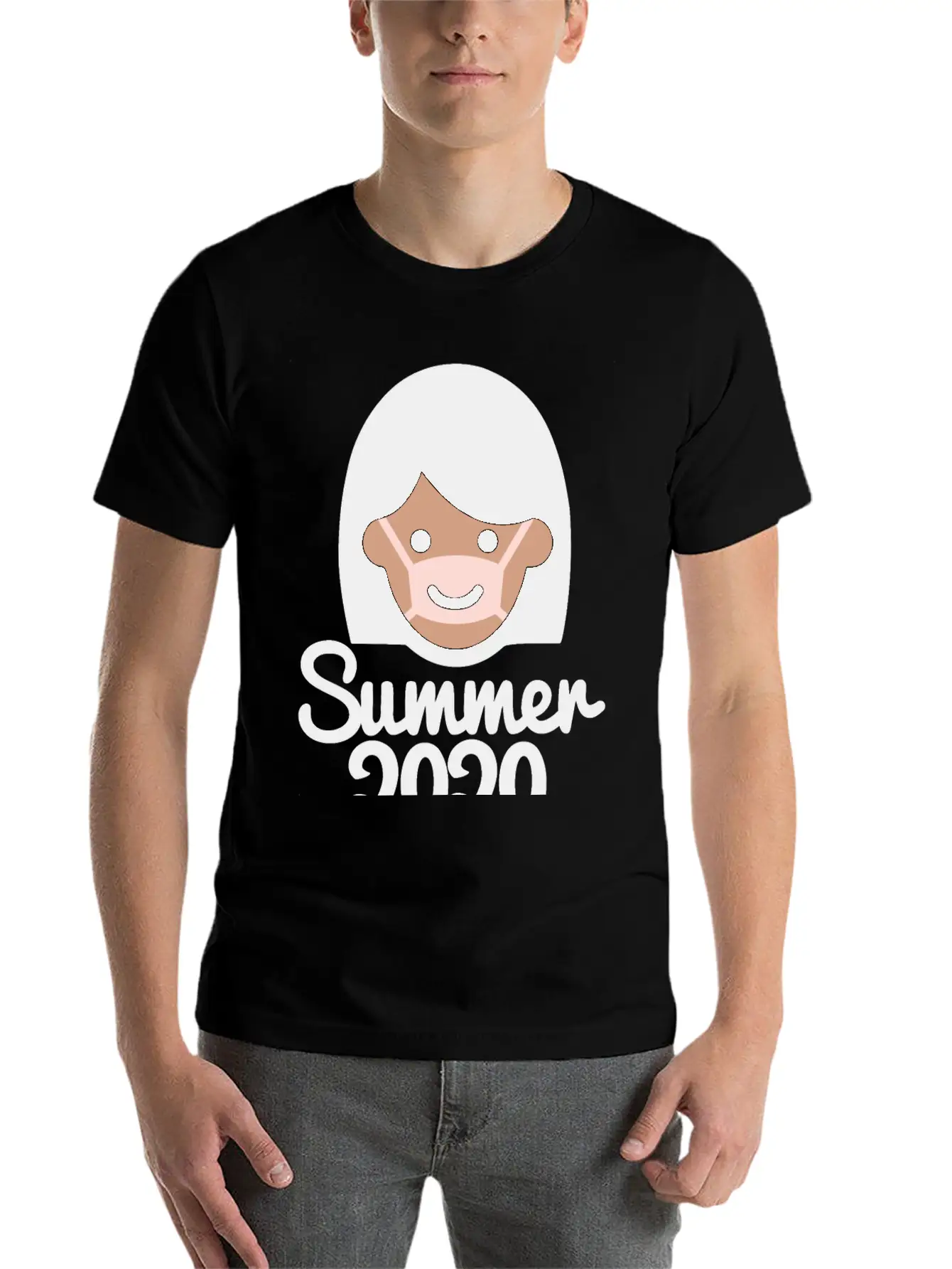 Summer 2020 Face Mask Sun Tanning Holiday Corona Modern Fit Casual T-Shirt – Clean And Versatile Design