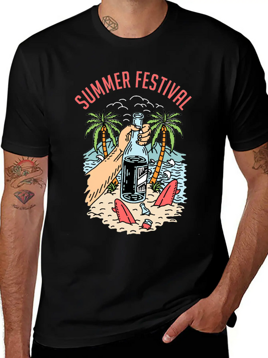 Summer Festival Unisex Casual T-Shirt ��� Clean Design For Daily Comfort