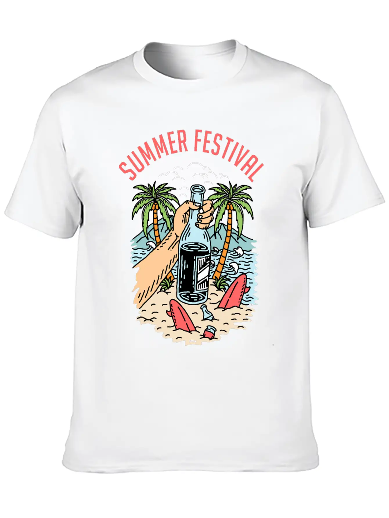 Summer Festival Unisex Casual T-Shirt ��� Clean Design For Daily Comfort