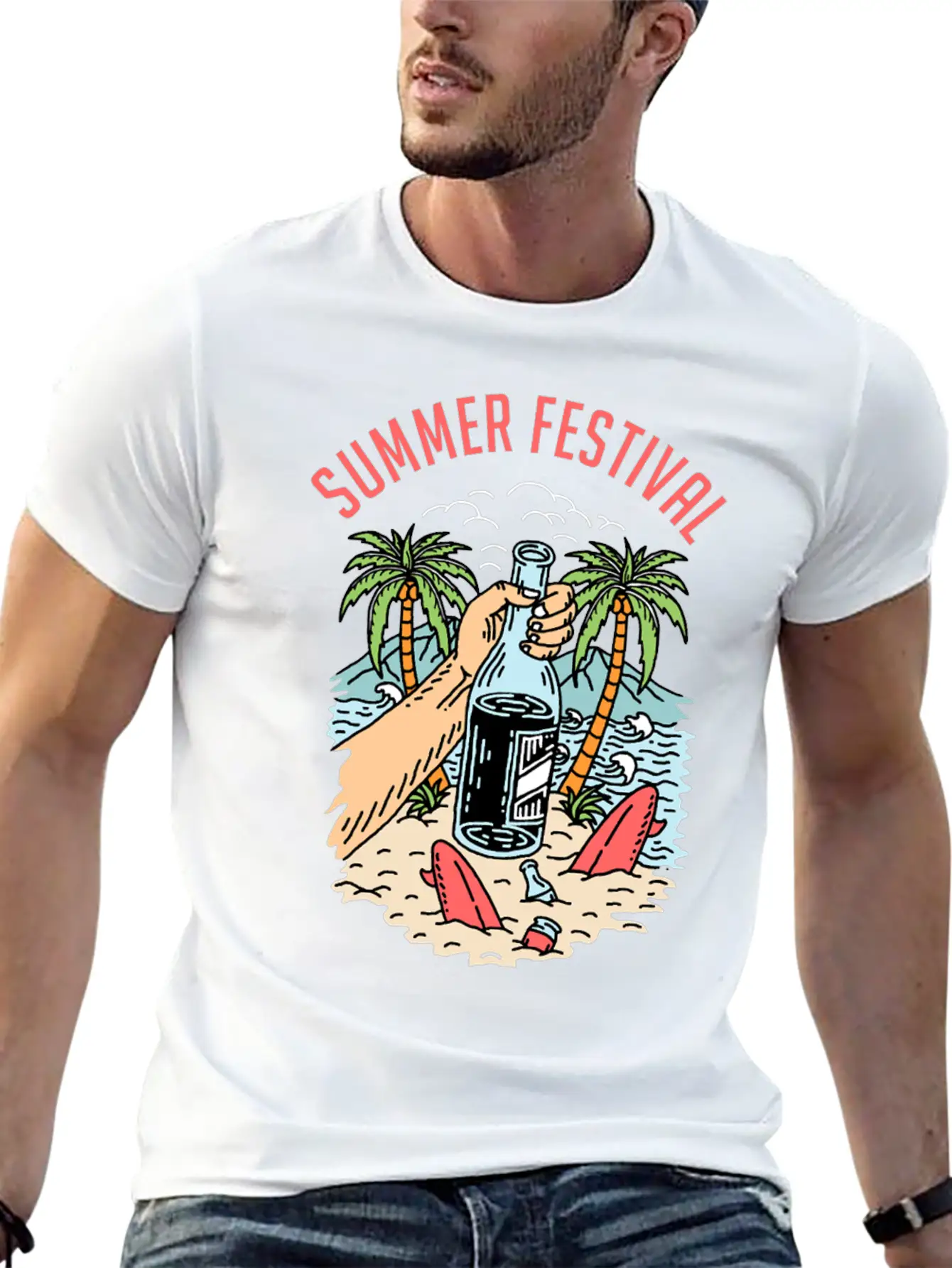 Summer Festival Unisex Casual T-Shirt ��� Clean Design For Daily Comfort