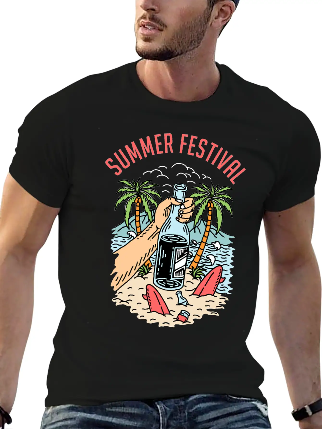 Summer Festival Unisex Casual T-Shirt ��� Clean Design For Daily Comfort