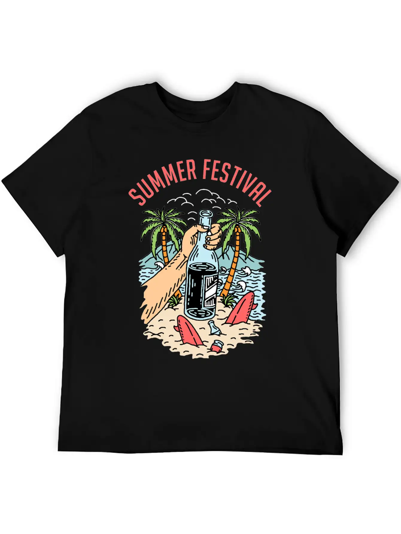 Summer Festival Unisex Casual T-Shirt ��� Clean Design For Daily Comfort