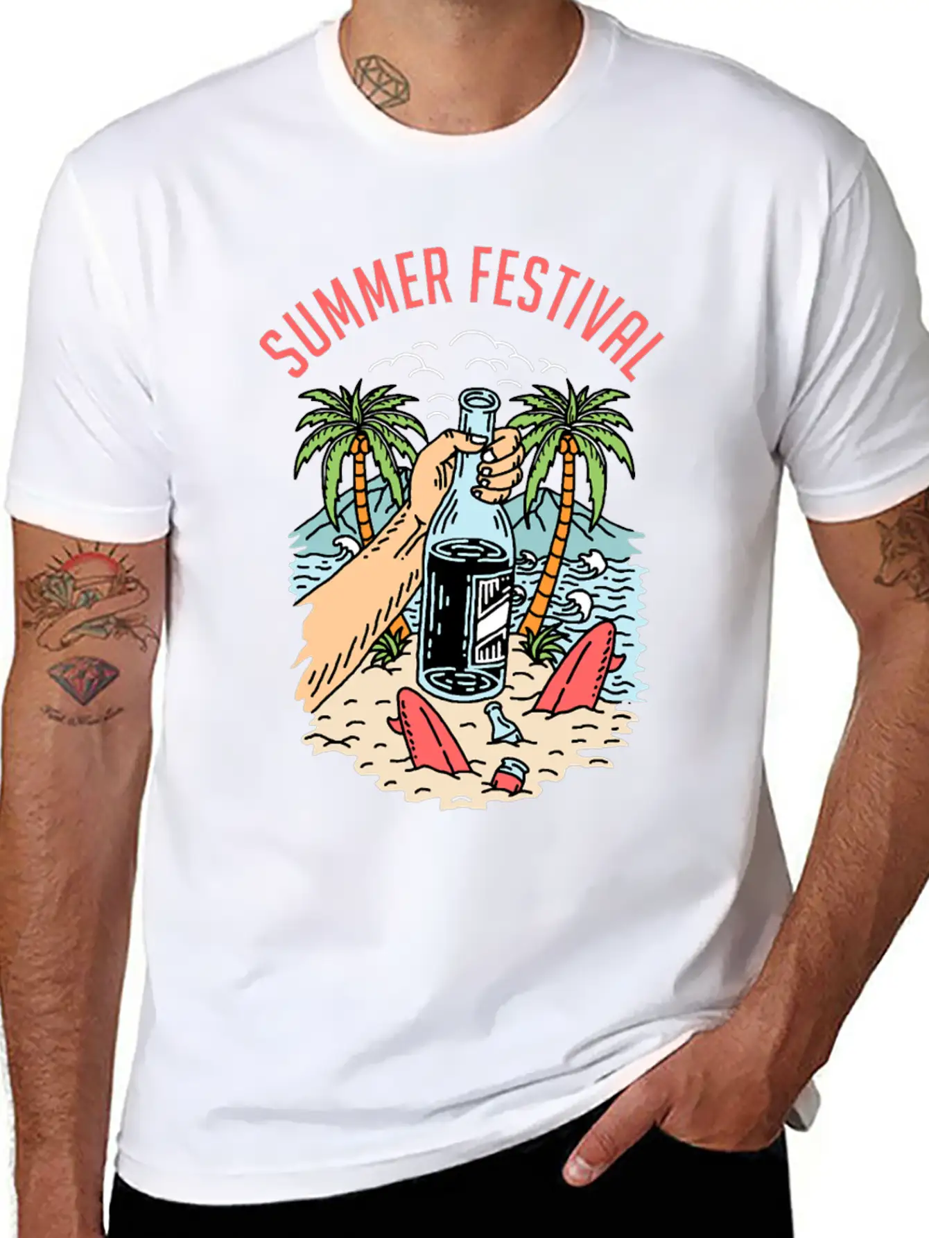 Summer Festival Unisex Casual T-Shirt ��� Clean Design For Daily Comfort