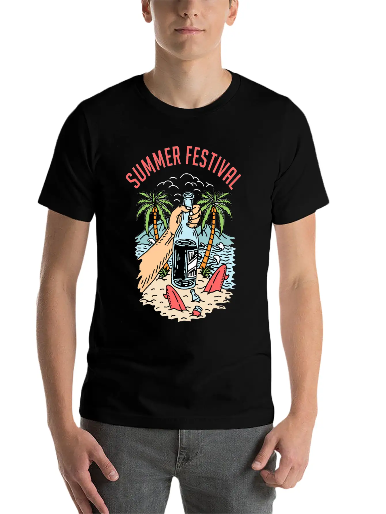 Summer Festival Unisex Casual T-Shirt ��� Clean Design For Daily Comfort