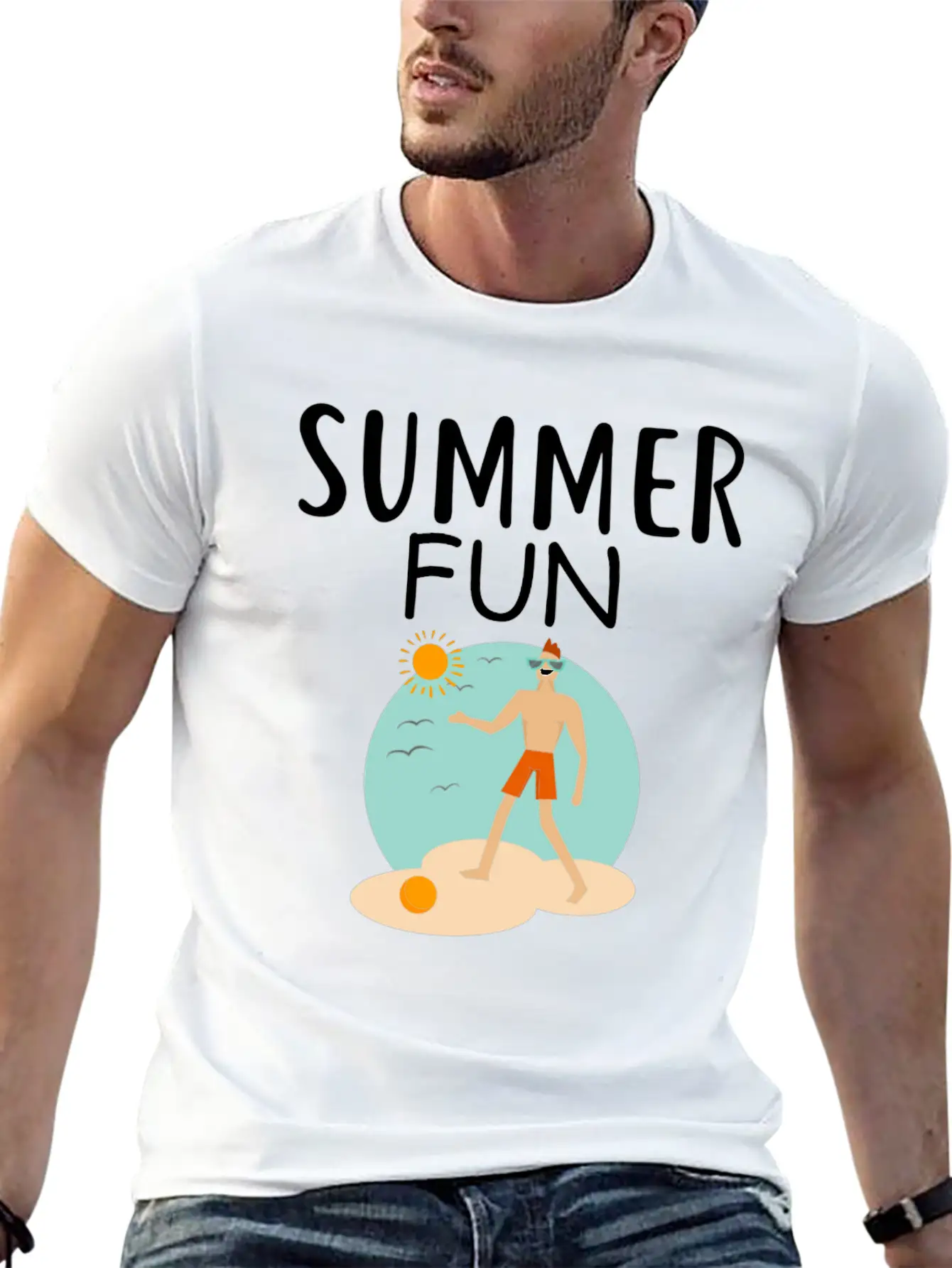 Summer Fun Essential Cotton Tee For Daily Outfits – Unisex Style